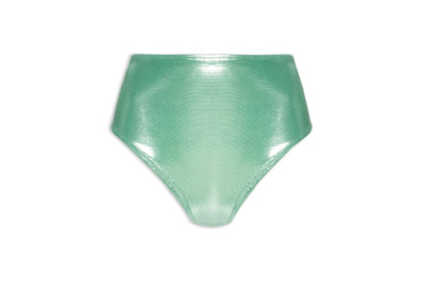 Calcinha Hot Pants Carnaval Metalizada - Verde