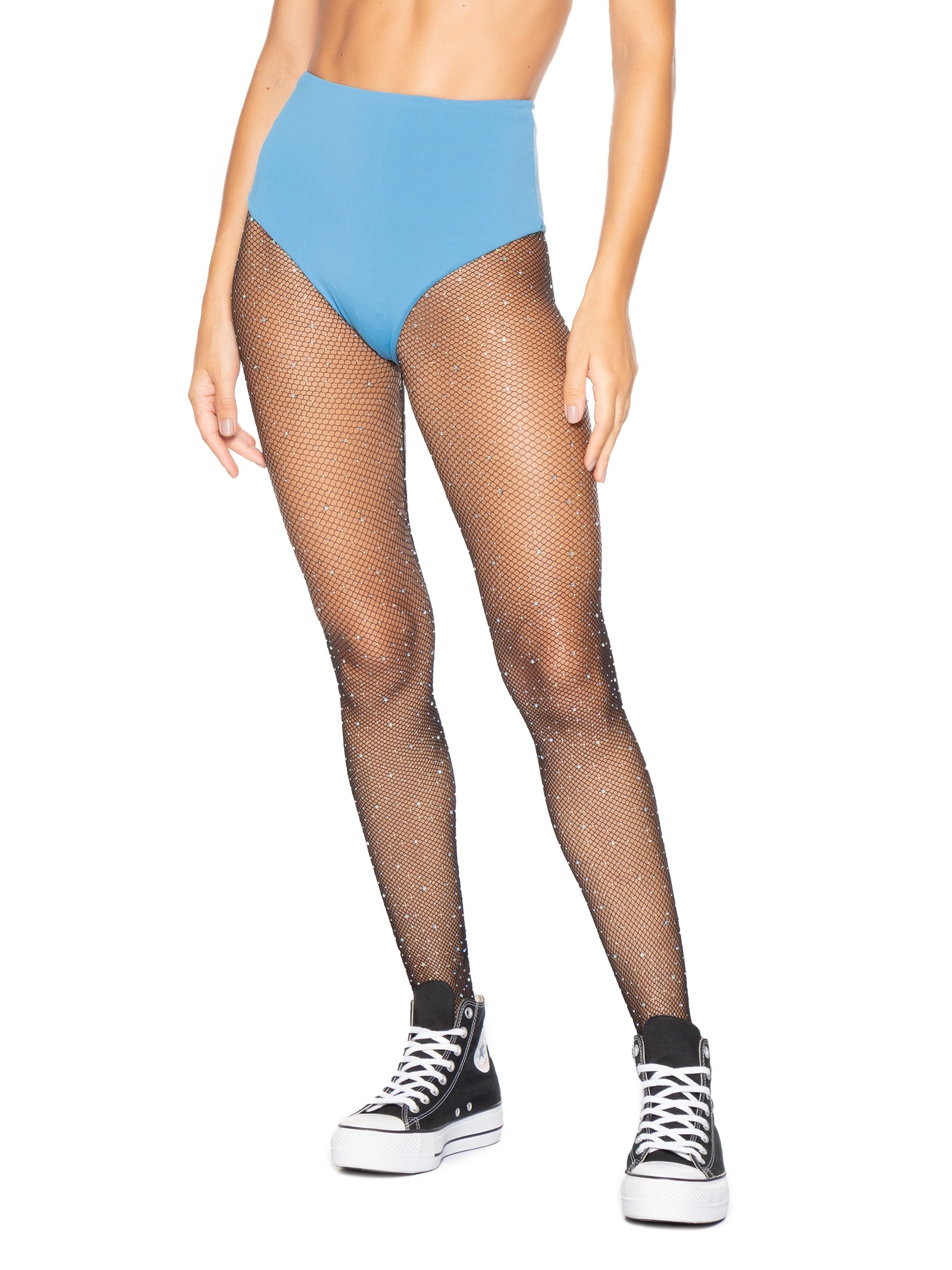 Calcinha Hot Pants Carnaval Poliamida Azul Market 33