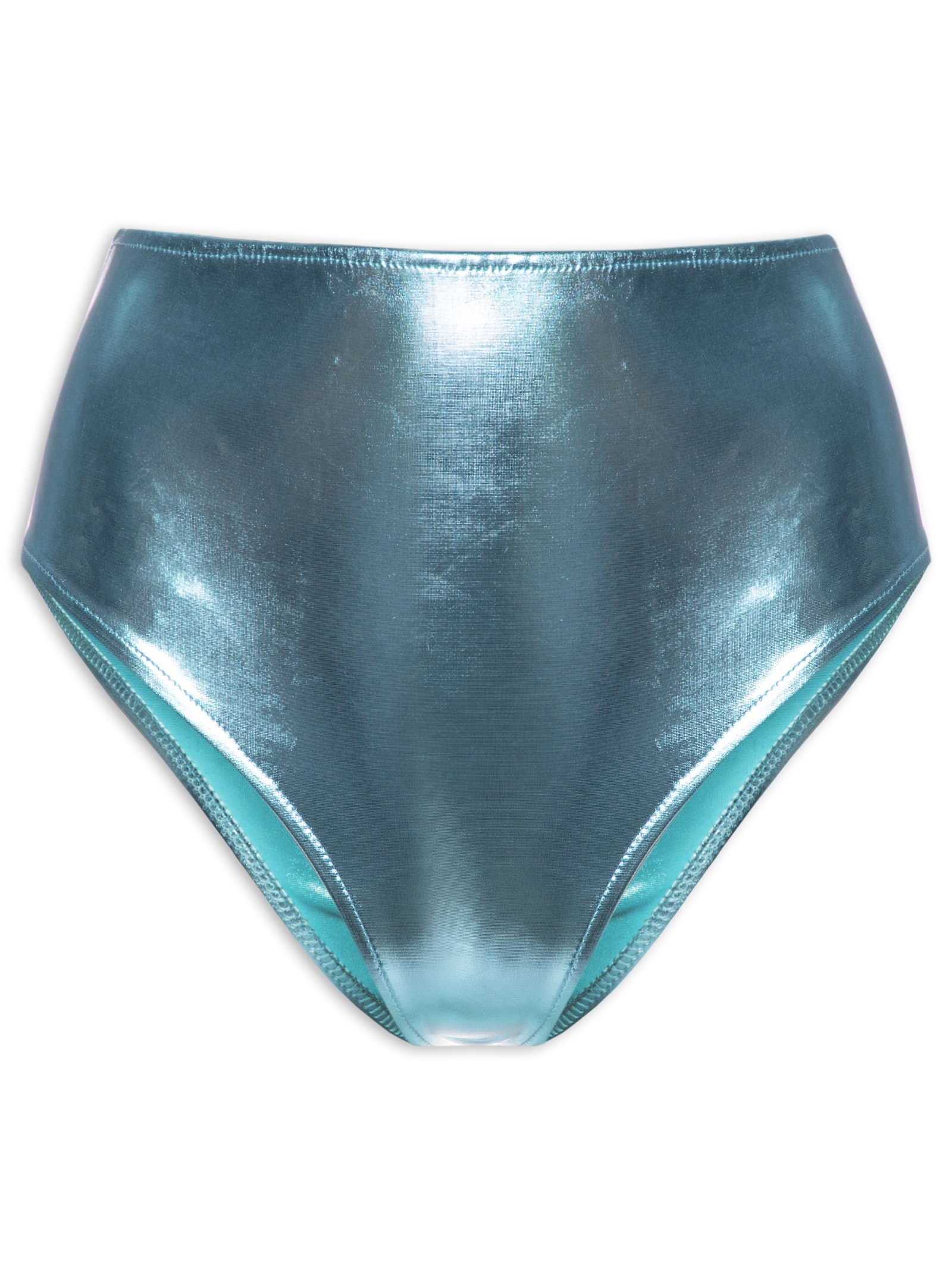 Calcinha Hot Pants Metalizada Carnaval Azul Market 33