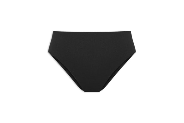 Calcinha Hotpant Cavada Crepe - Preto