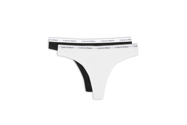 Calcinha Kit 2 Fio Dental Mini Modern Cotton - Branco