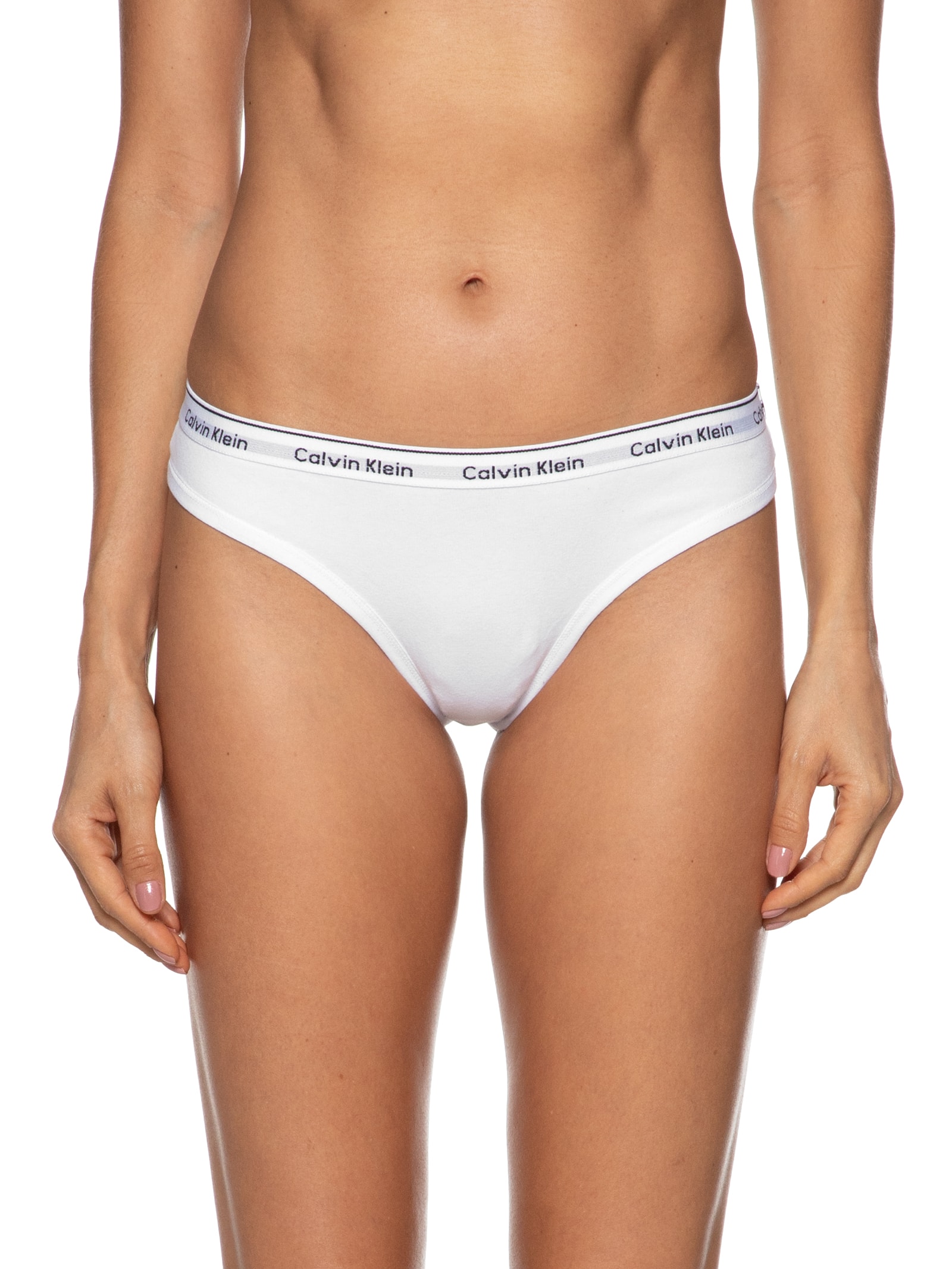 Calcinha Kit 2 Fio Dental Mini Modern Cotton Branco Calvin Klein Underwear