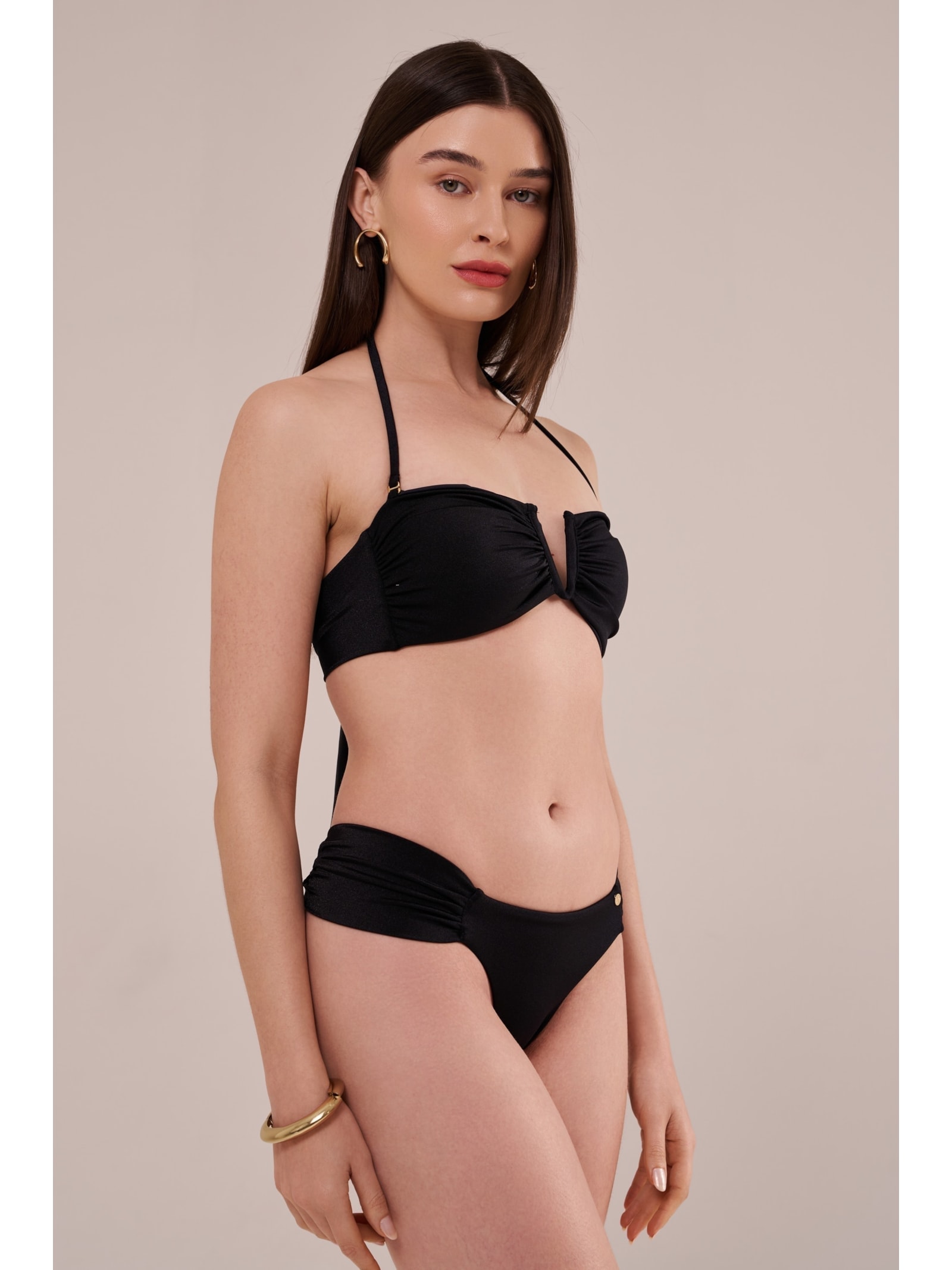 calcinha midi anne basic preto Suntime