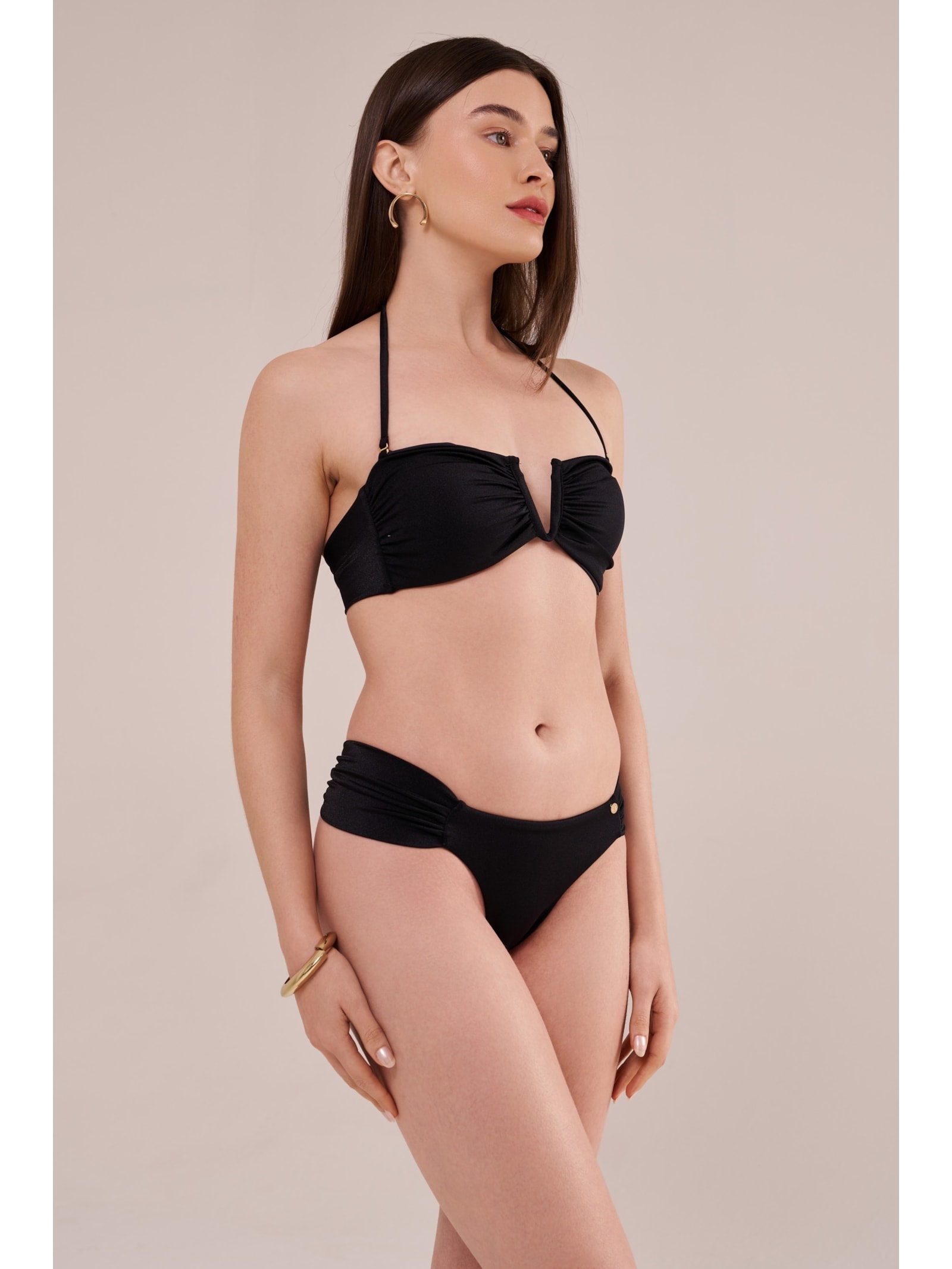 calcinha midi anne basic preto Suntime