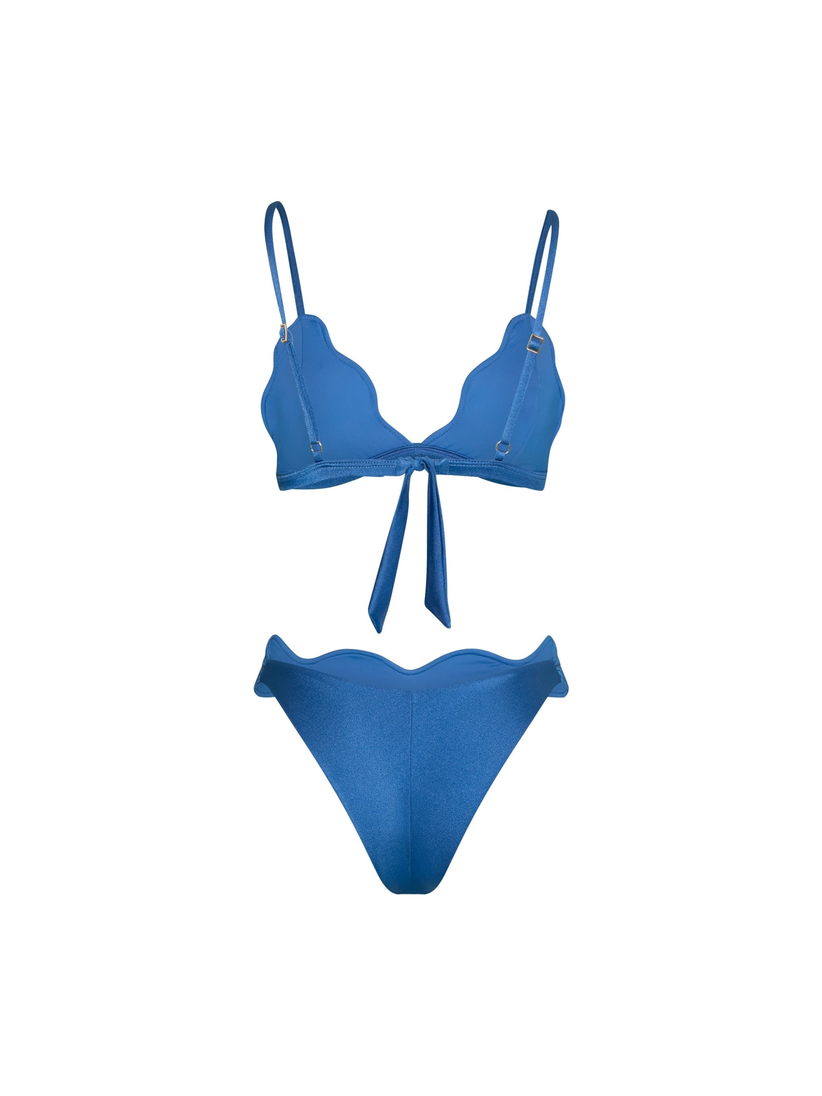 calcinha midi em matelassê orla azul Suntime