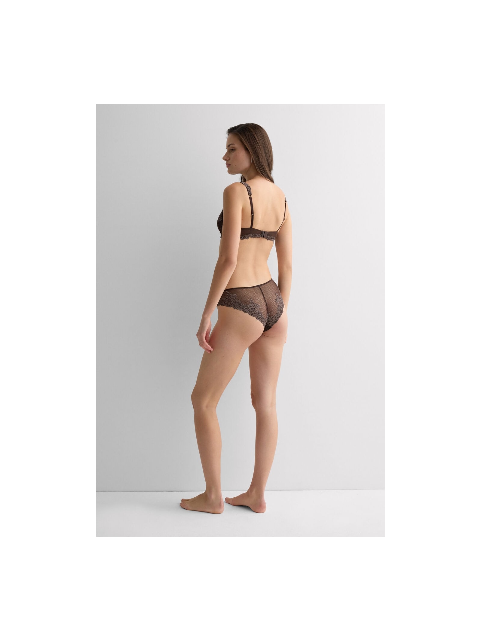 Calcinha Pretty Flowers Marrom Intimissimi