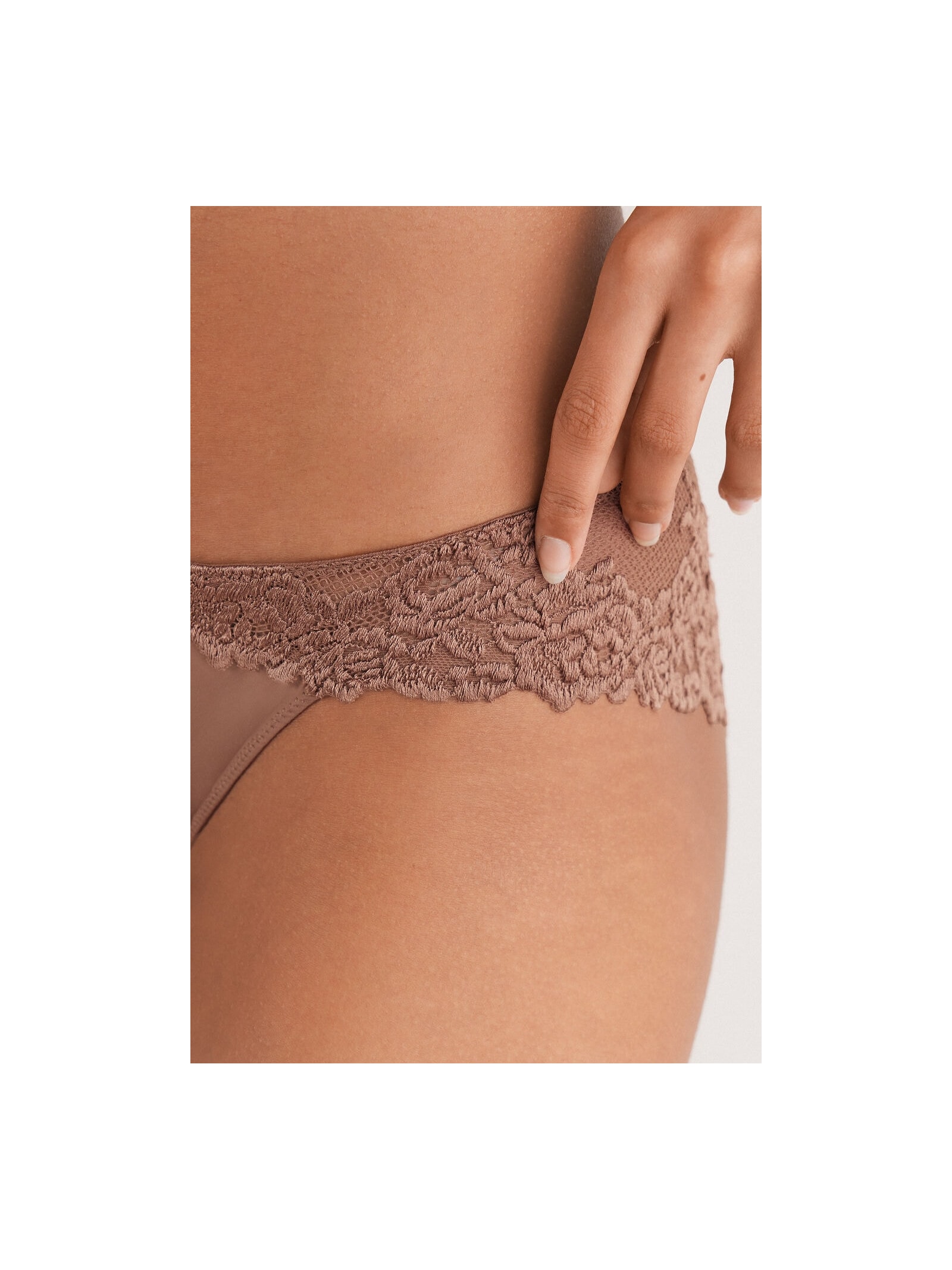 Calcinha Pretty Flowers Marrom Intimissimi