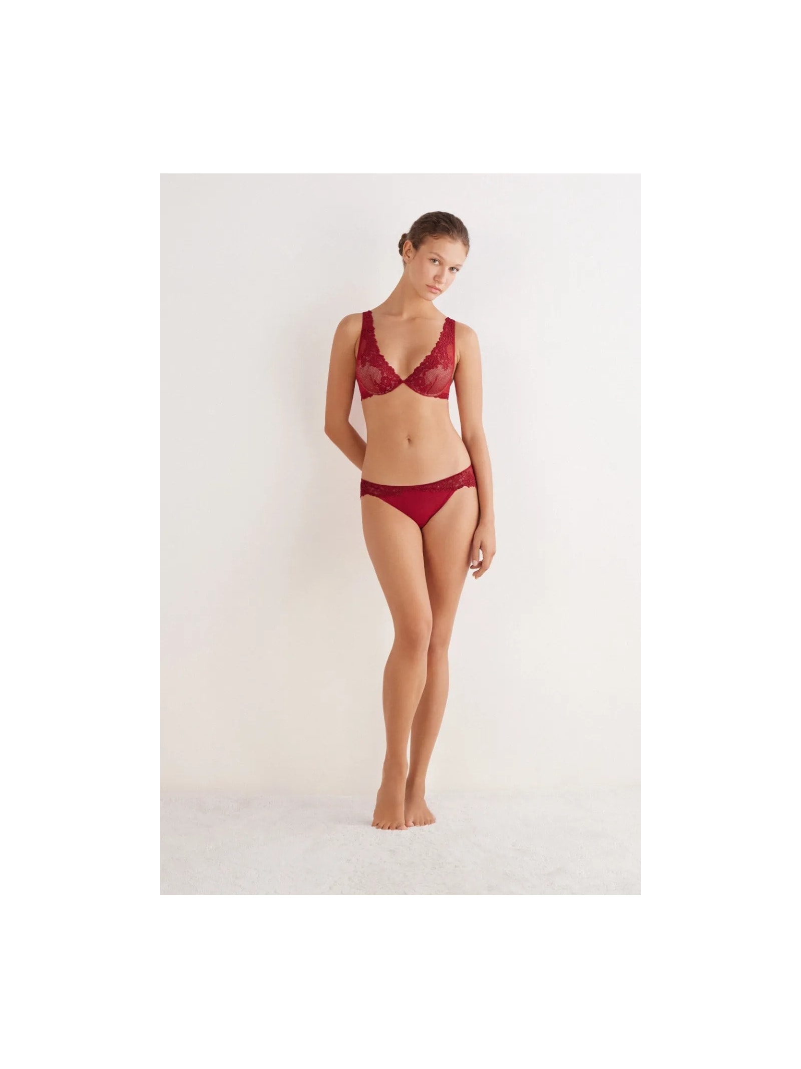 Calcinha Pretty Flowers Vermelho Intimissimi