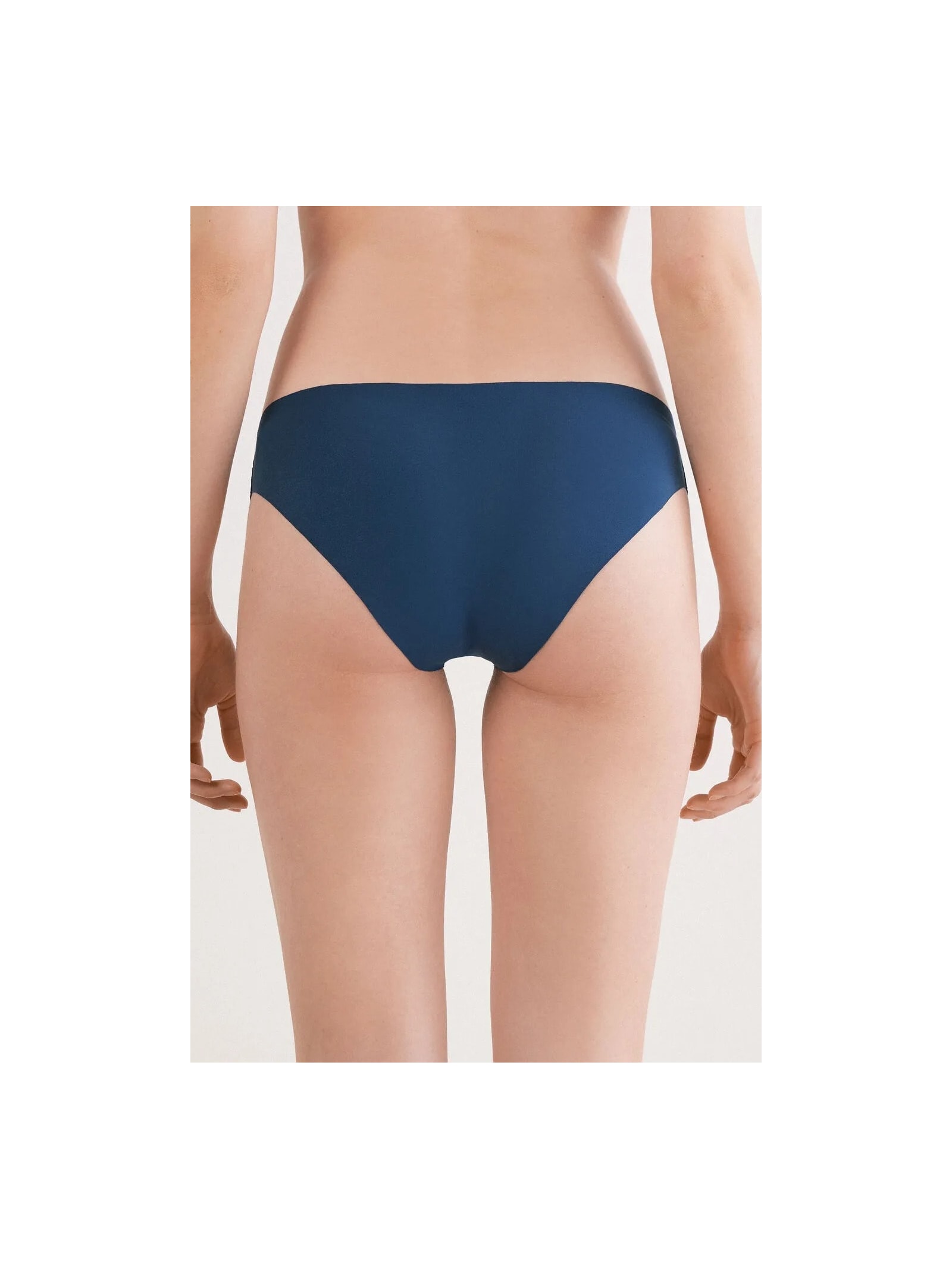 Calcinha Sem Costuras Em Algodão Supima Azul Intimissimi