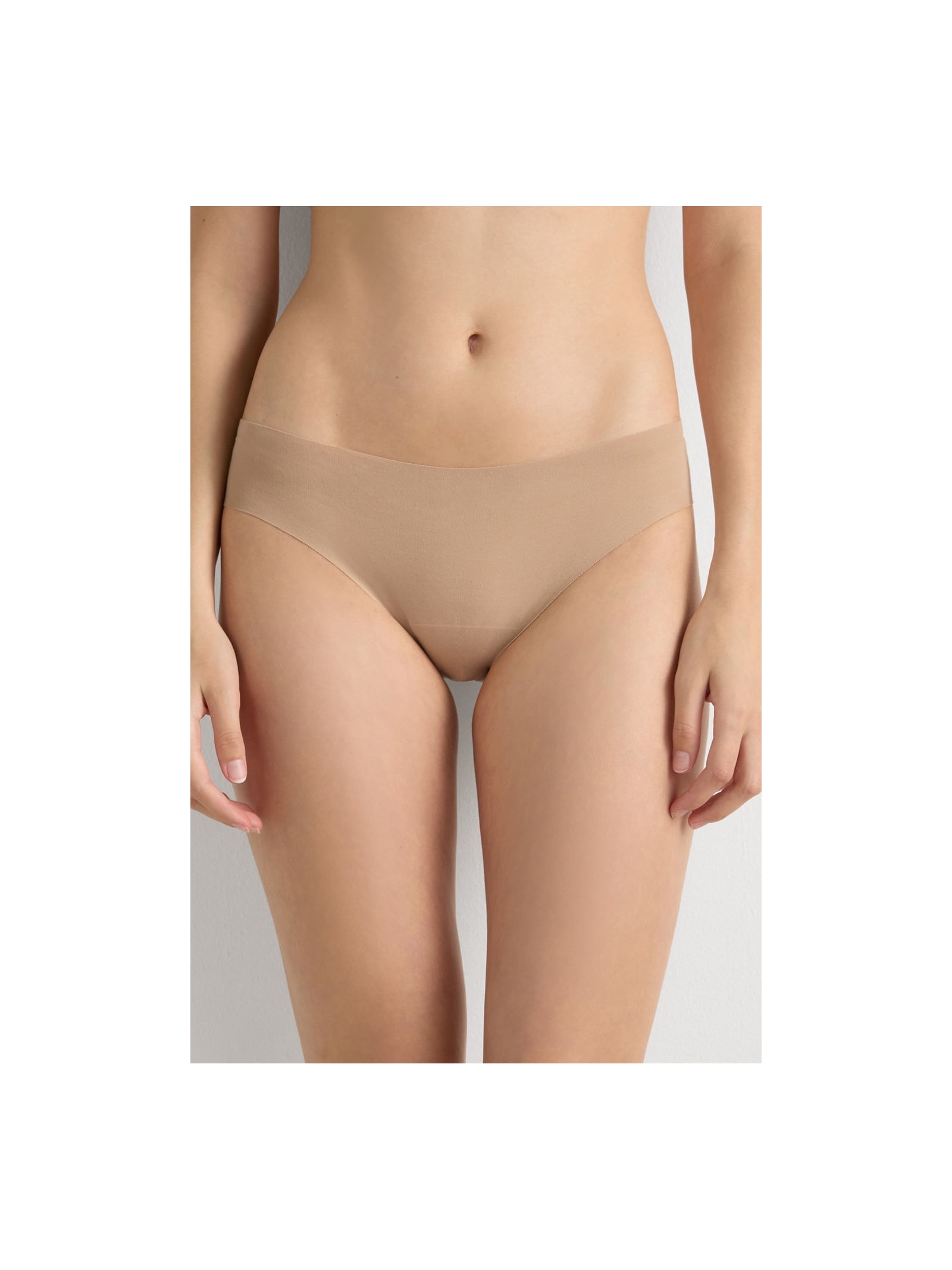 Calcinha Sem Costuras Em Algodão Supima Bege Intimissimi