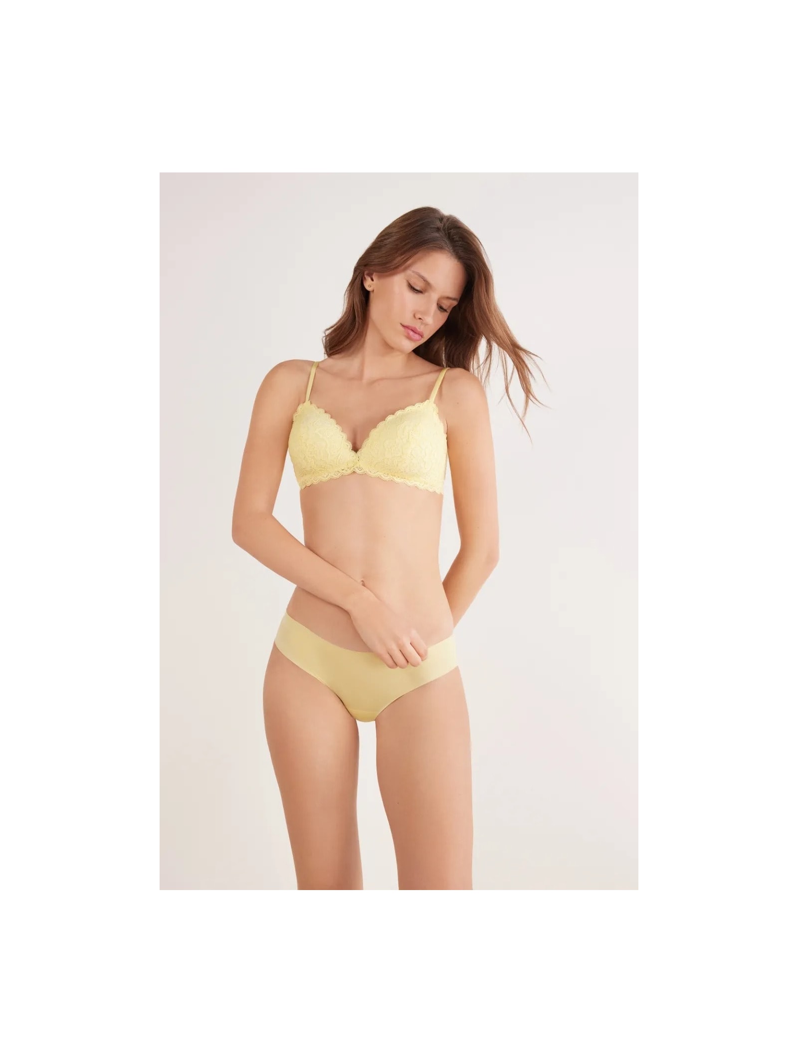 Calcinha Sem Costuras Em Microfibra Amarelo Intimissimi