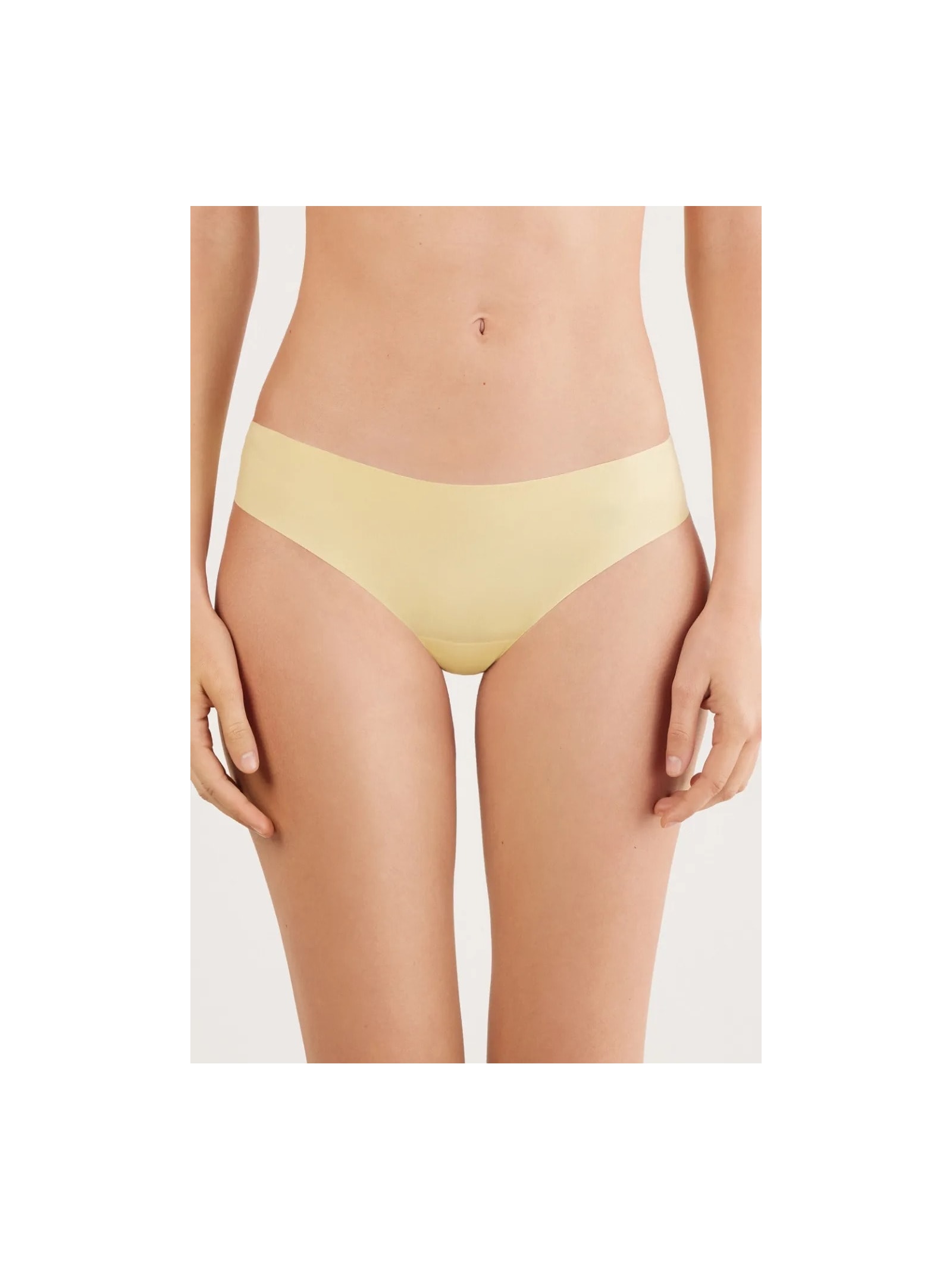 Calcinha Sem Costuras Em Microfibra Amarelo Intimissimi