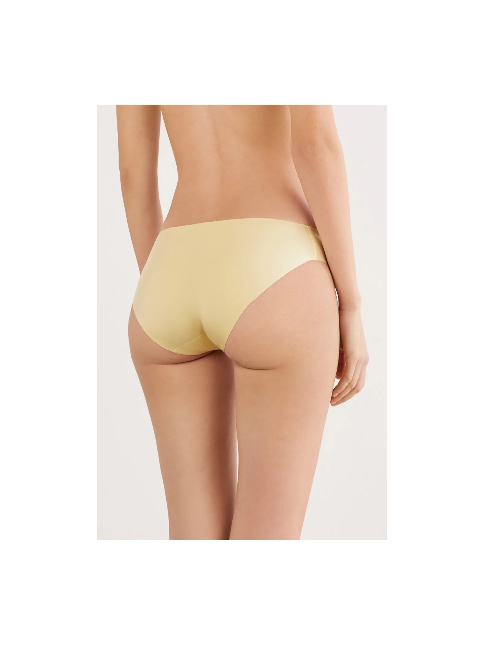 Calcinha Sem Costuras Em Microfibra Amarelo Intimissimi
