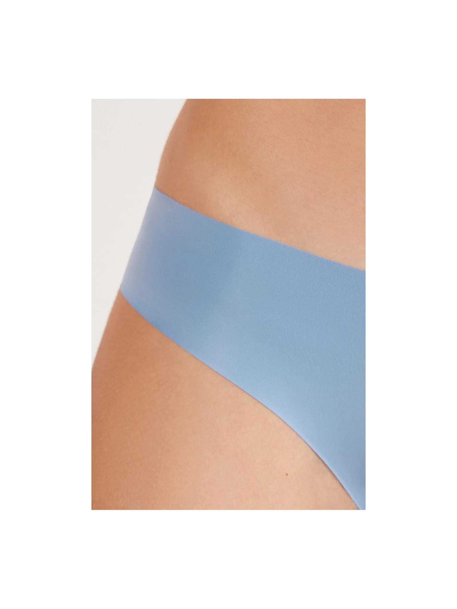 Calcinha Sem Costuras Em Microfibra Azul Intimissimi