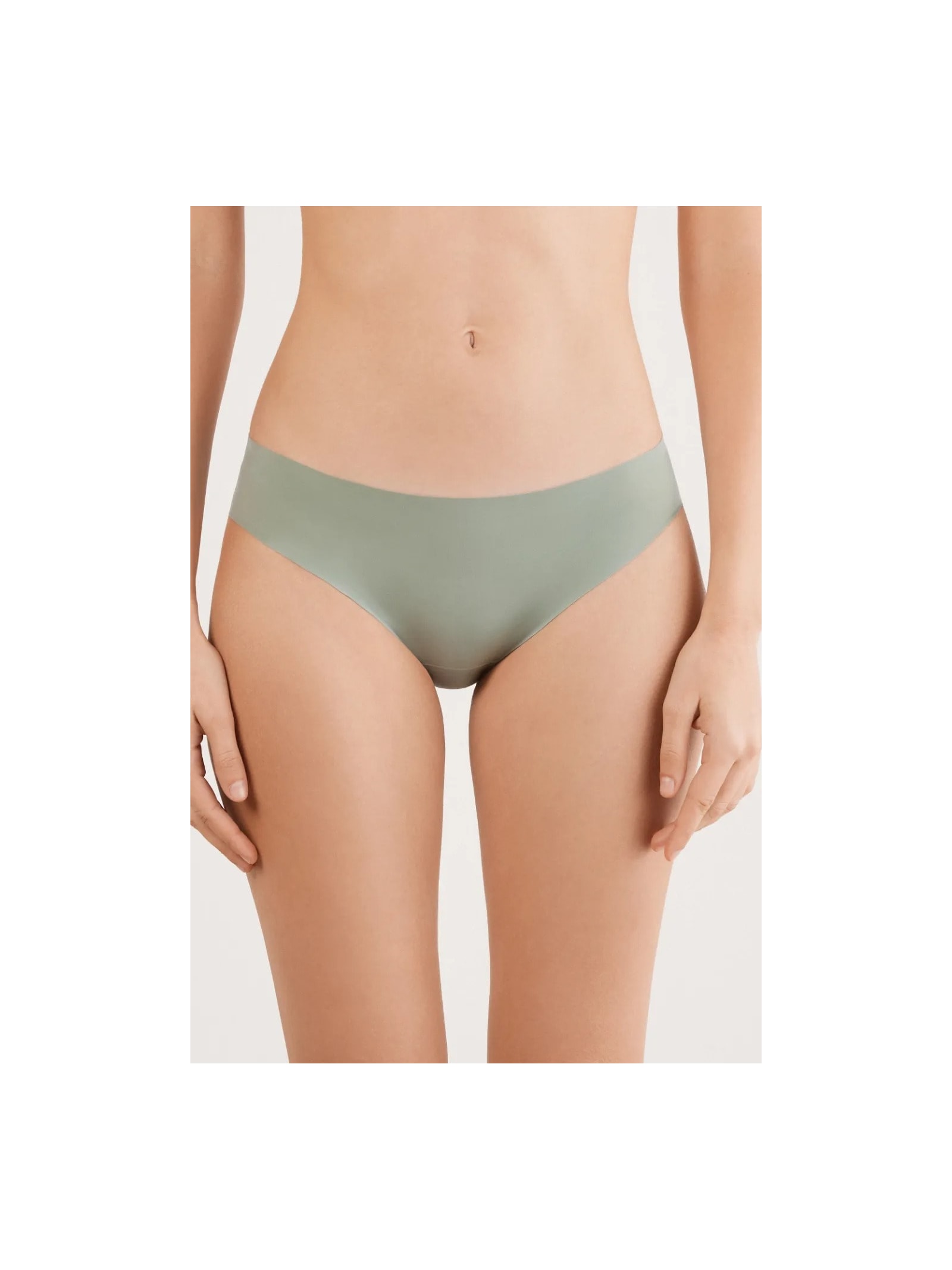 Calcinha Sem Costuras Em Microfibra Verde Intimissimi