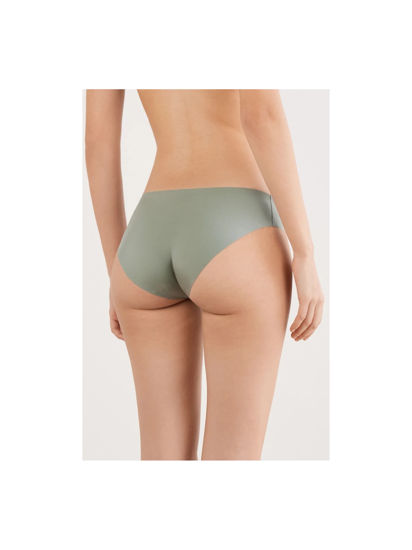 Calcinha Sem Costuras Em Microfibra Verde Intimissimi