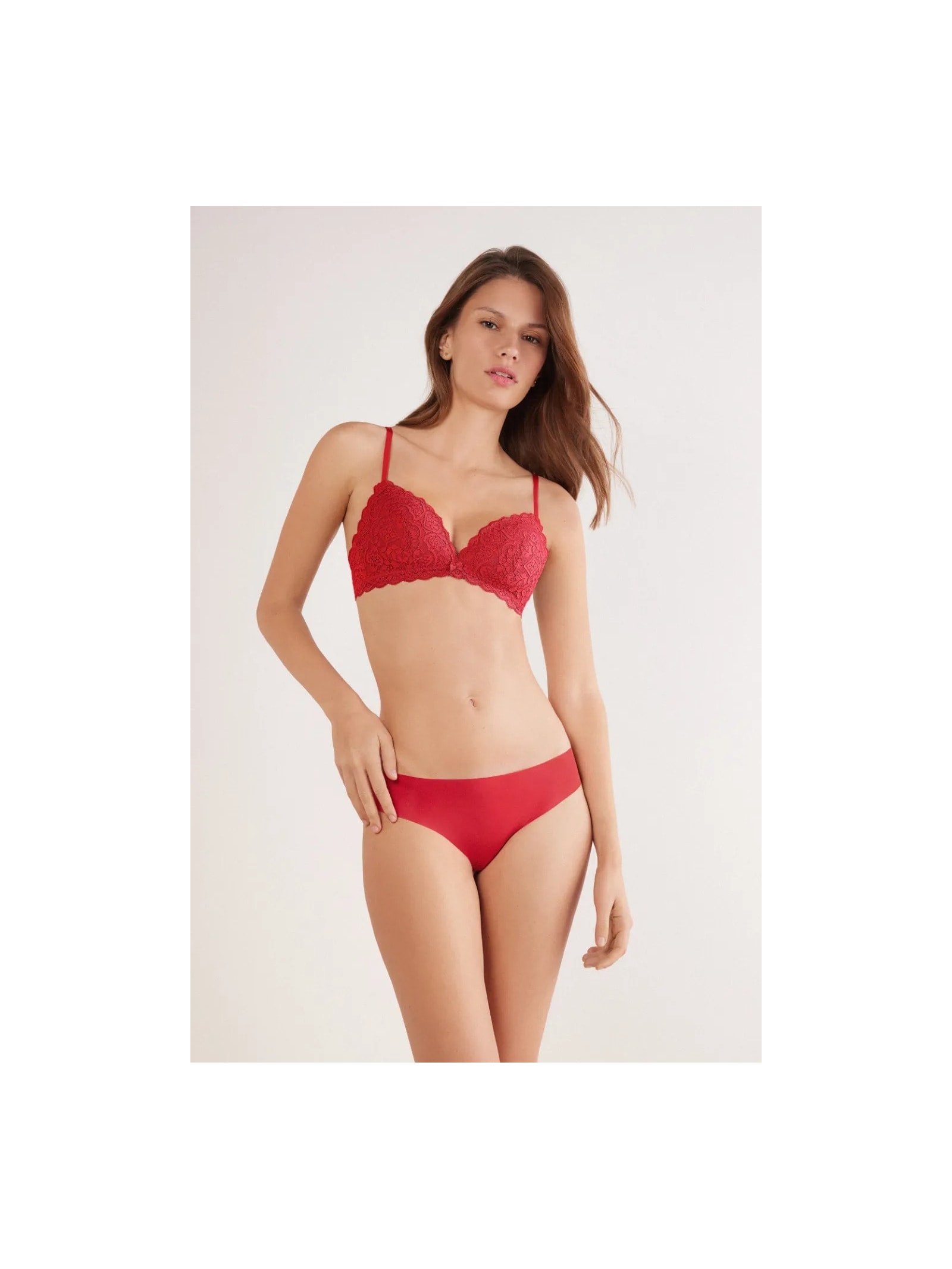 Calcinha Sem Costuras Em Microfibra Vermelho Intimissimi