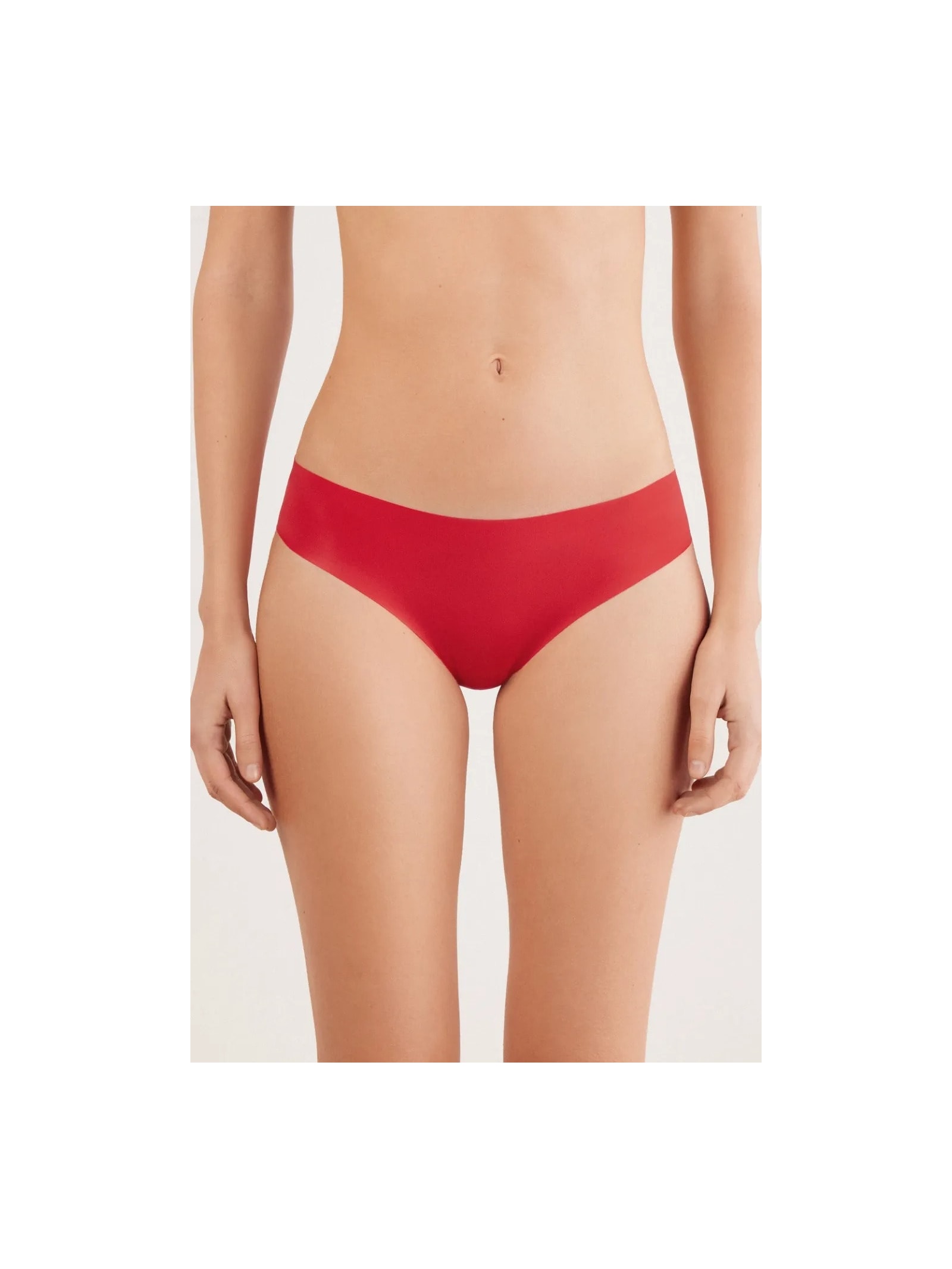 Calcinha Sem Costuras Em Microfibra Vermelho Intimissimi