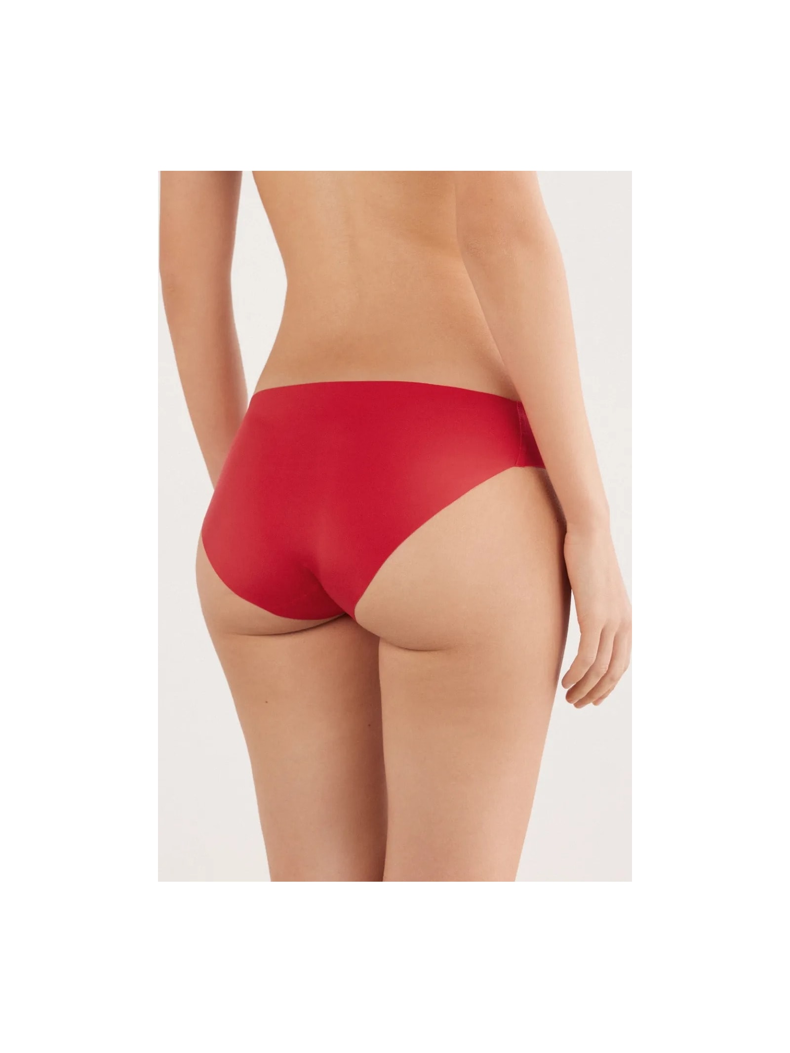Calcinha Sem Costuras Em Microfibra Vermelho Intimissimi