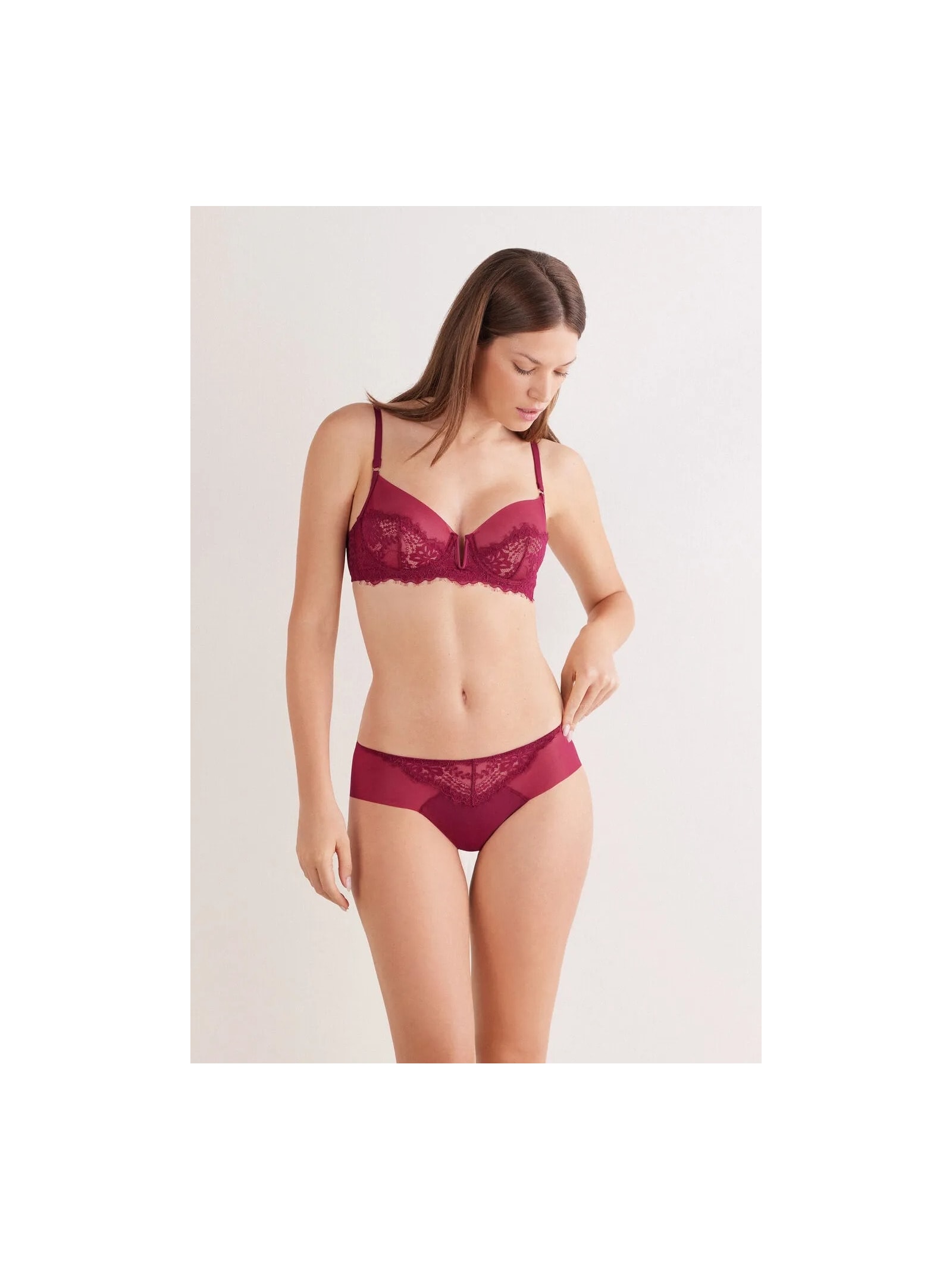 Calcinha Sheer Glamour Bordô Intimissimi