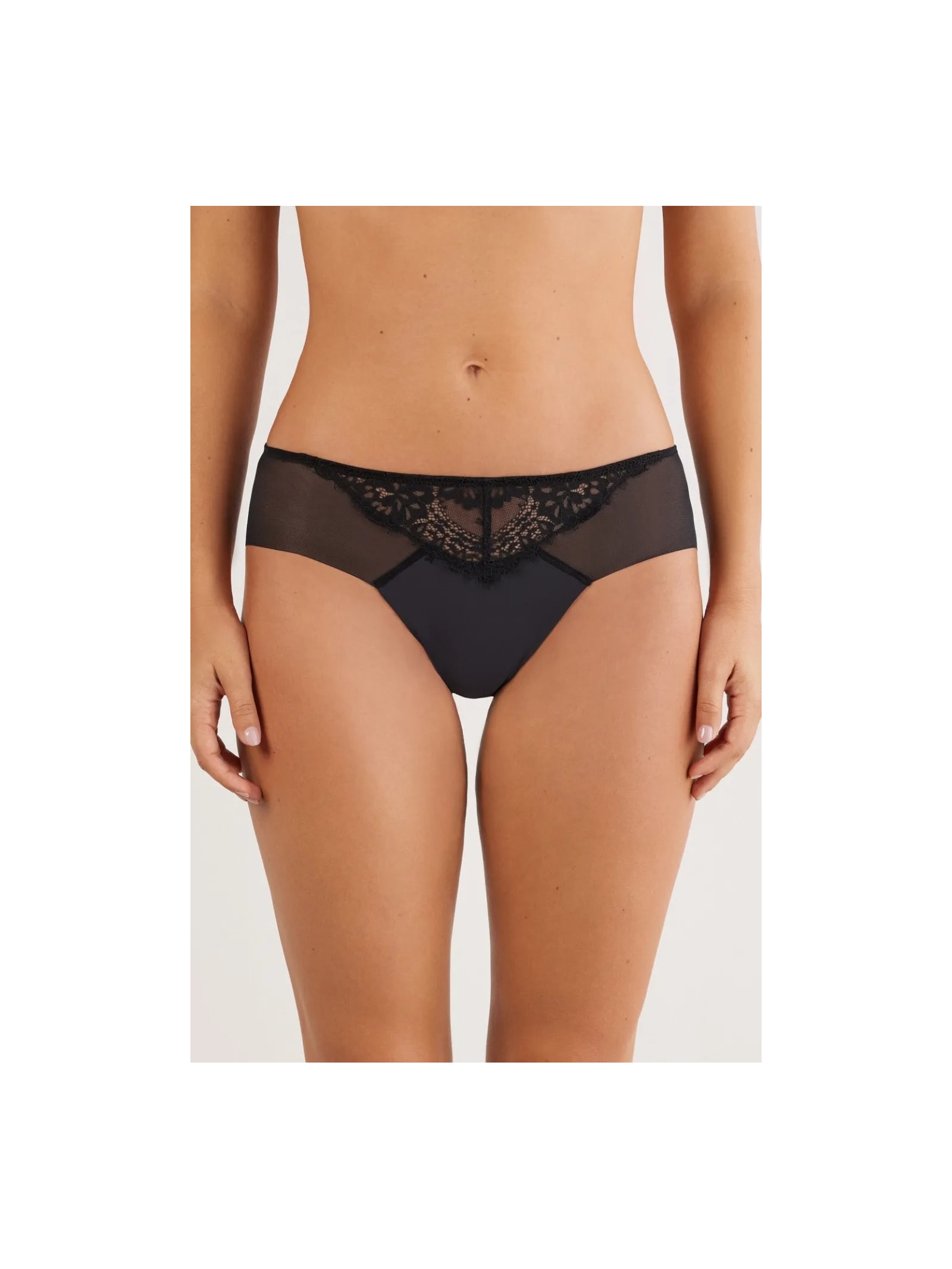 Calcinha Sheer Glamour Preto Intimissimi