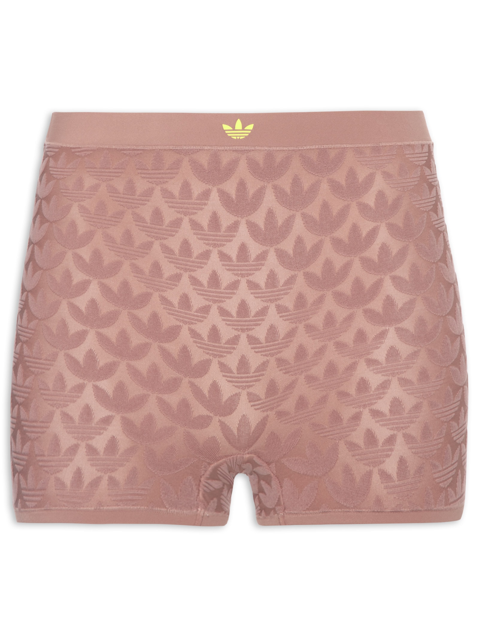 Calcinha Short Pant Microterrot Monogram Hi Rise Bege Adidas Originals Underwear