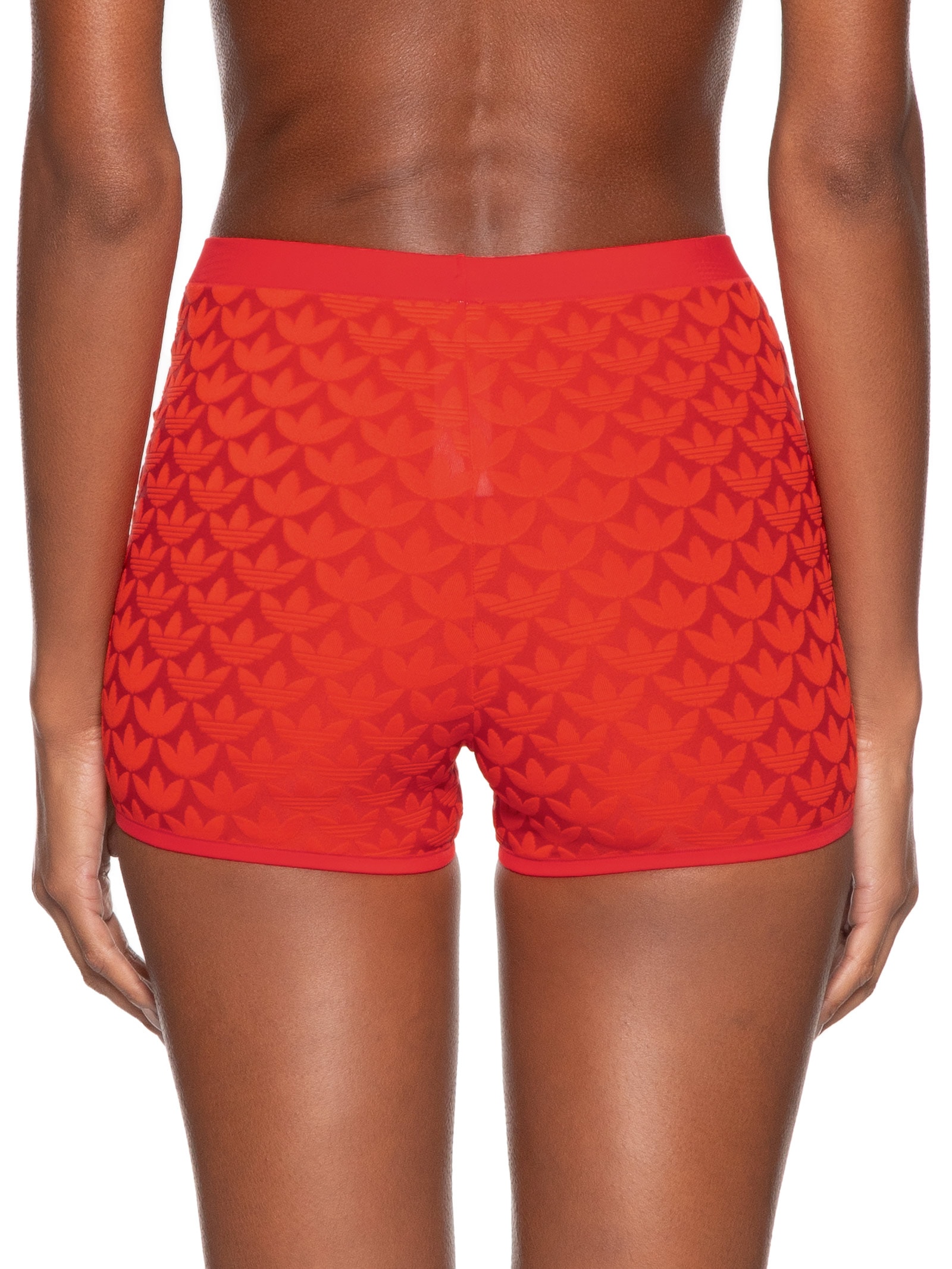 Calcinha Short Pant Microterrot Monogram Hi Rise Vermelho Adidas Originals Underwear
