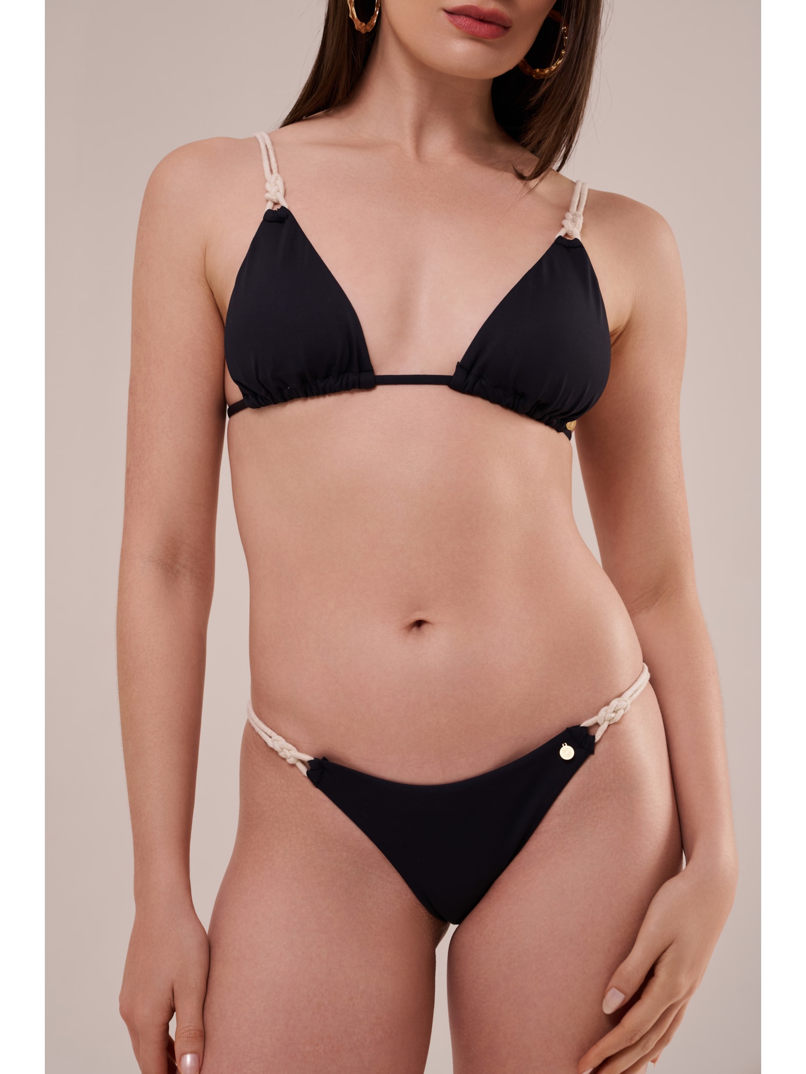 calcinha string cordel preto Suntime