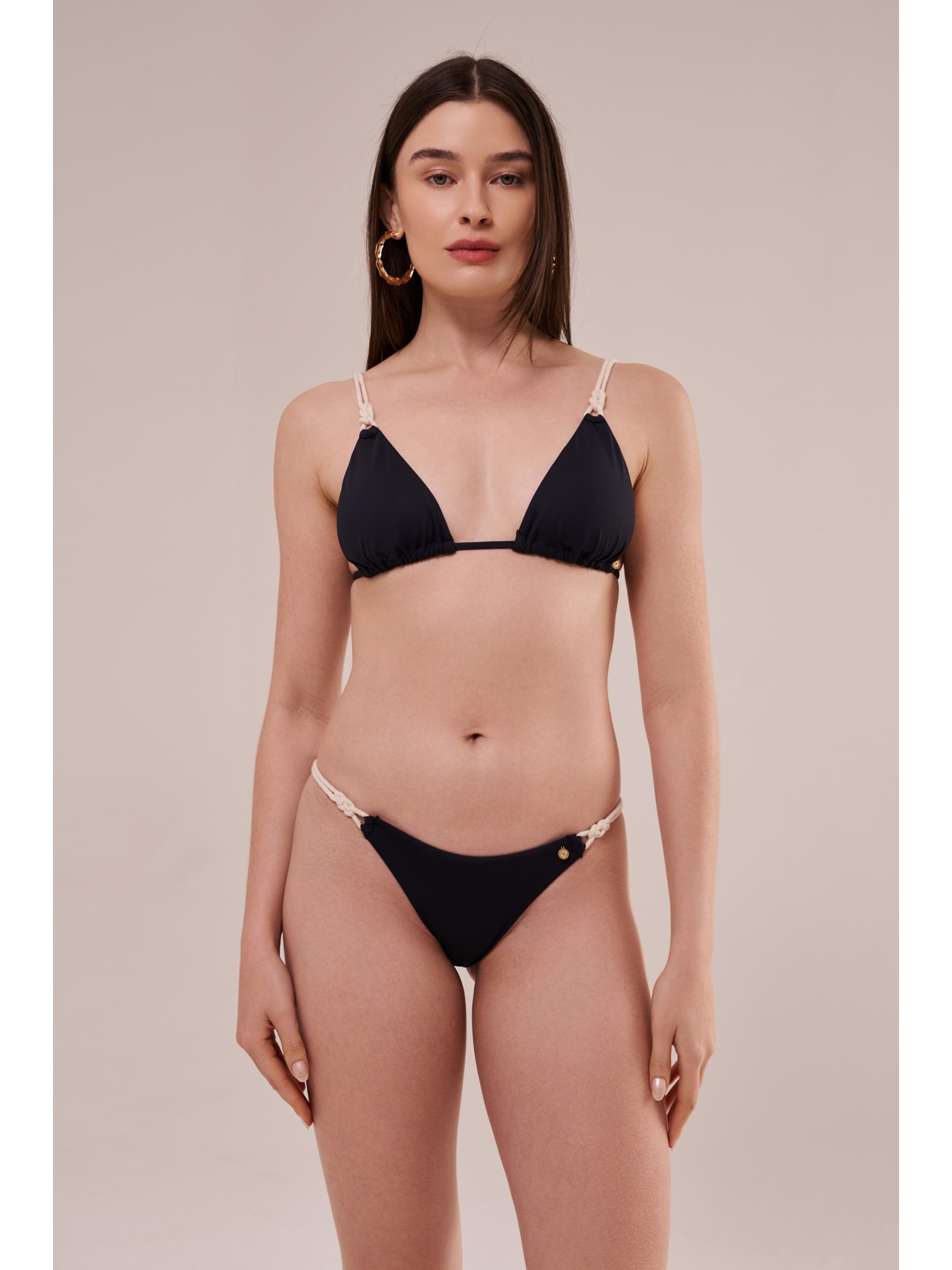 calcinha string cordel preto Suntime
