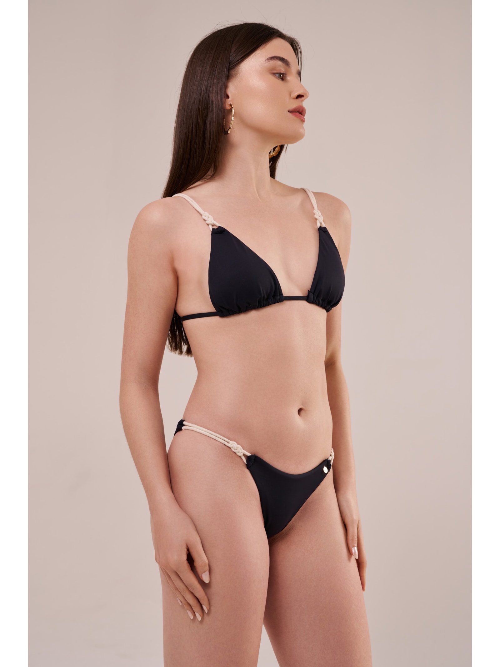 calcinha string cordel preto Suntime