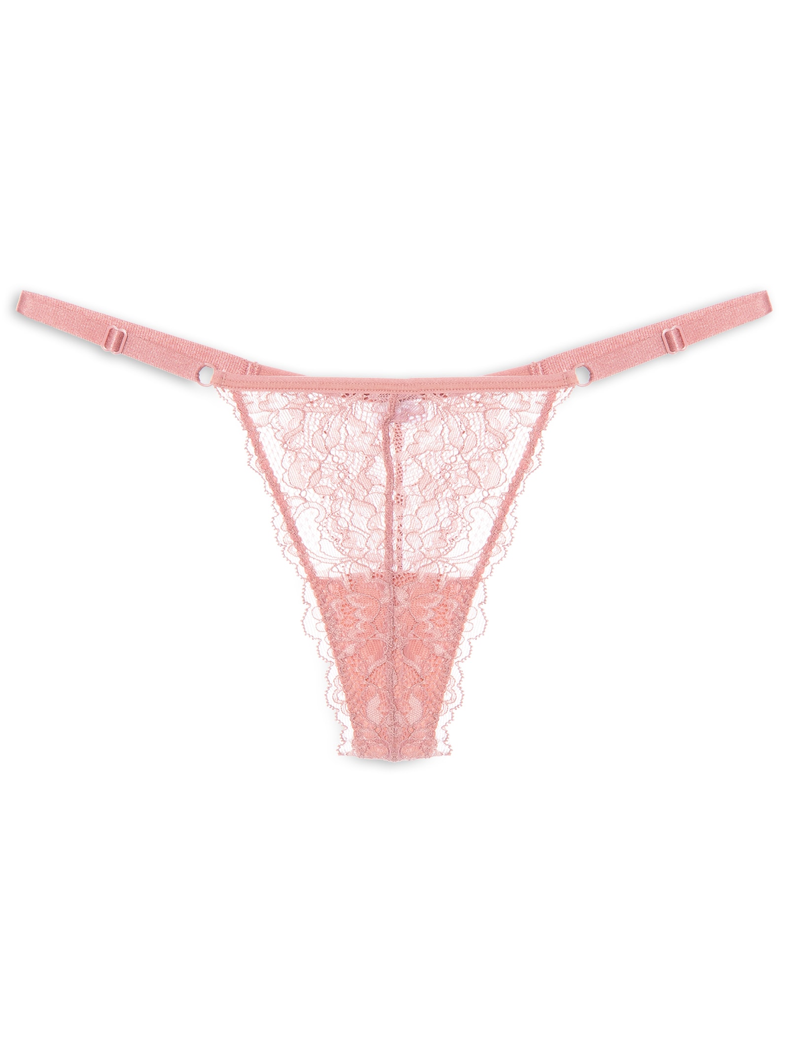 Calcinha String Fio Dental Em Renda Rosa Hope