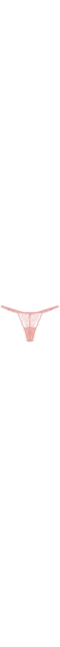 Calcinha String Fio Dental Em Renda - Rosa