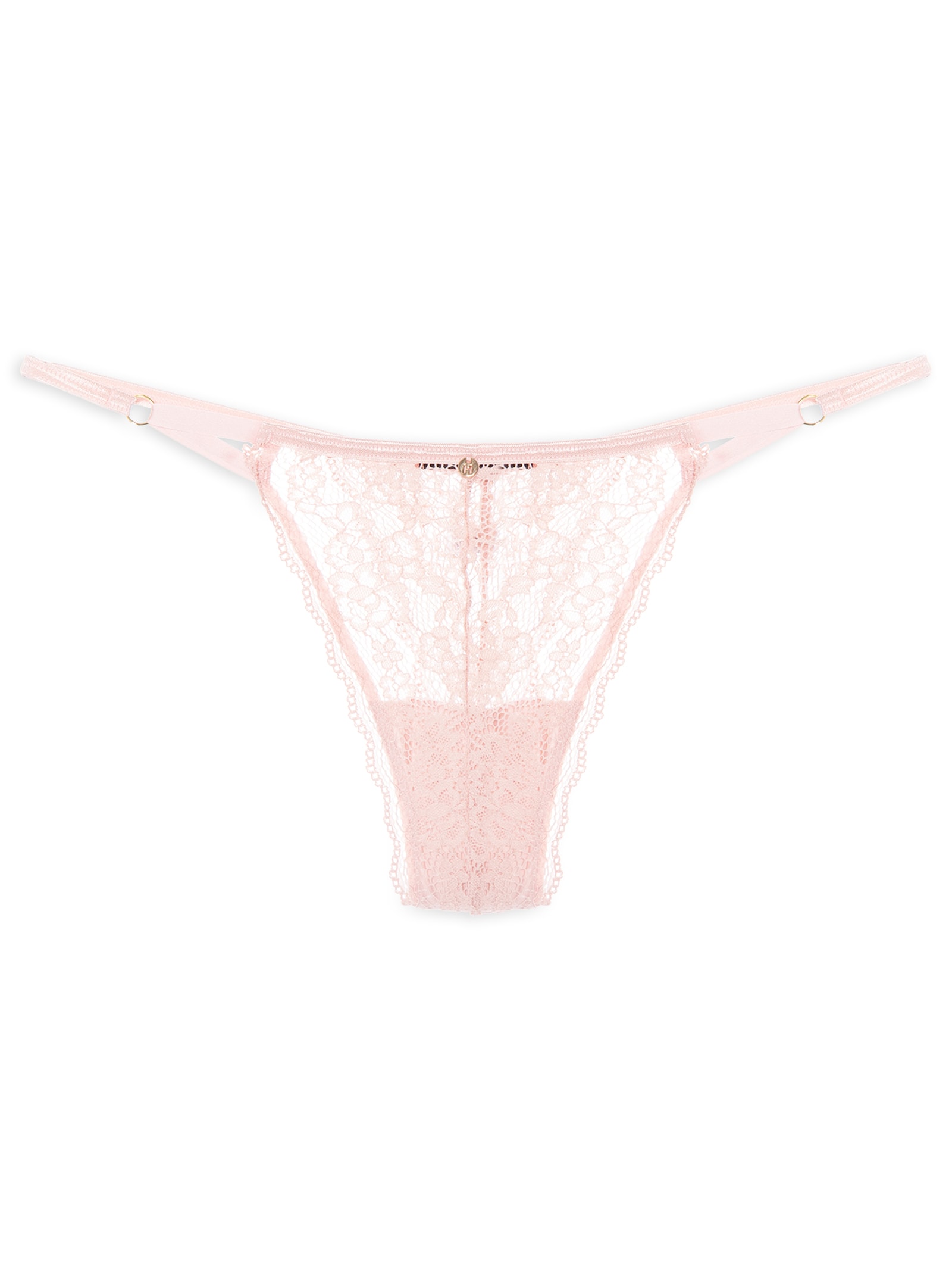 Calcinha String Fio Dental Em Renda Rosa Hope