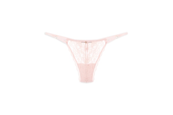 Calcinha String Fio Dental Em Renda - Rosa