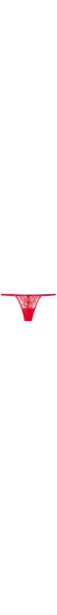 Calcinha String Fio Dental Em Renda - Vermelho