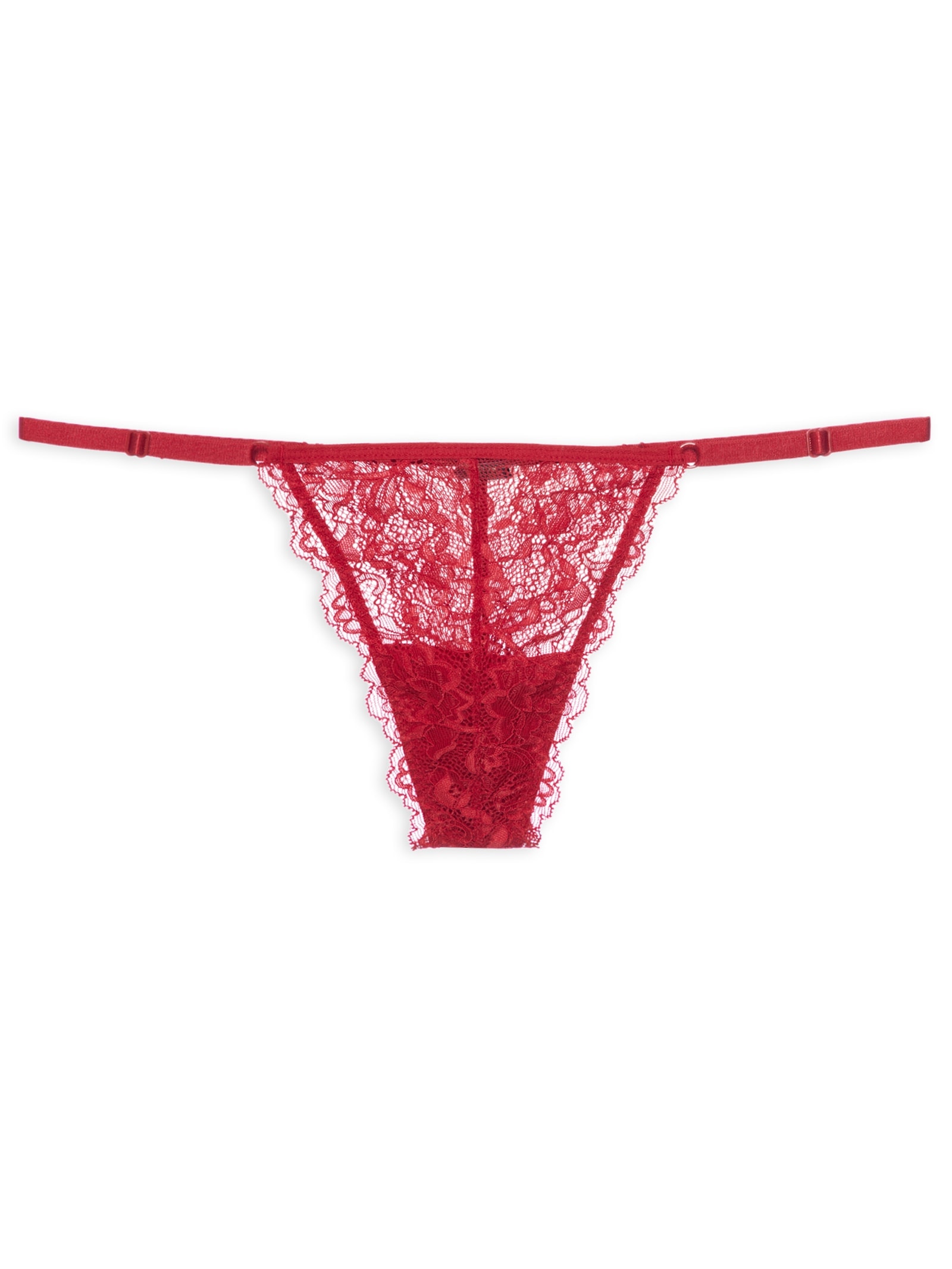 Calcinha String Fio Dental Em Renda Vermelho Hope