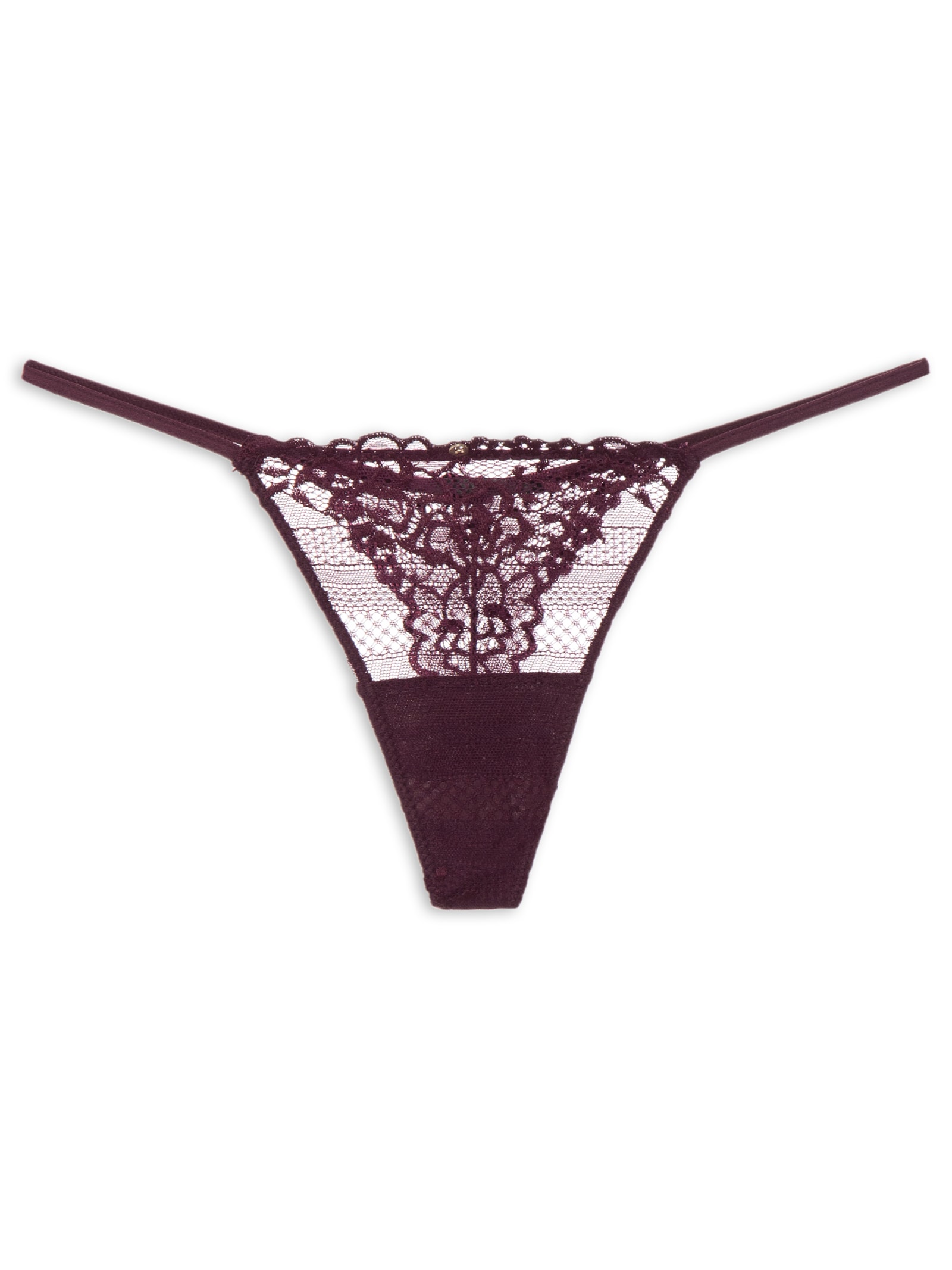 Calcinha String Fio Dental Em Renda Vermelho Hope