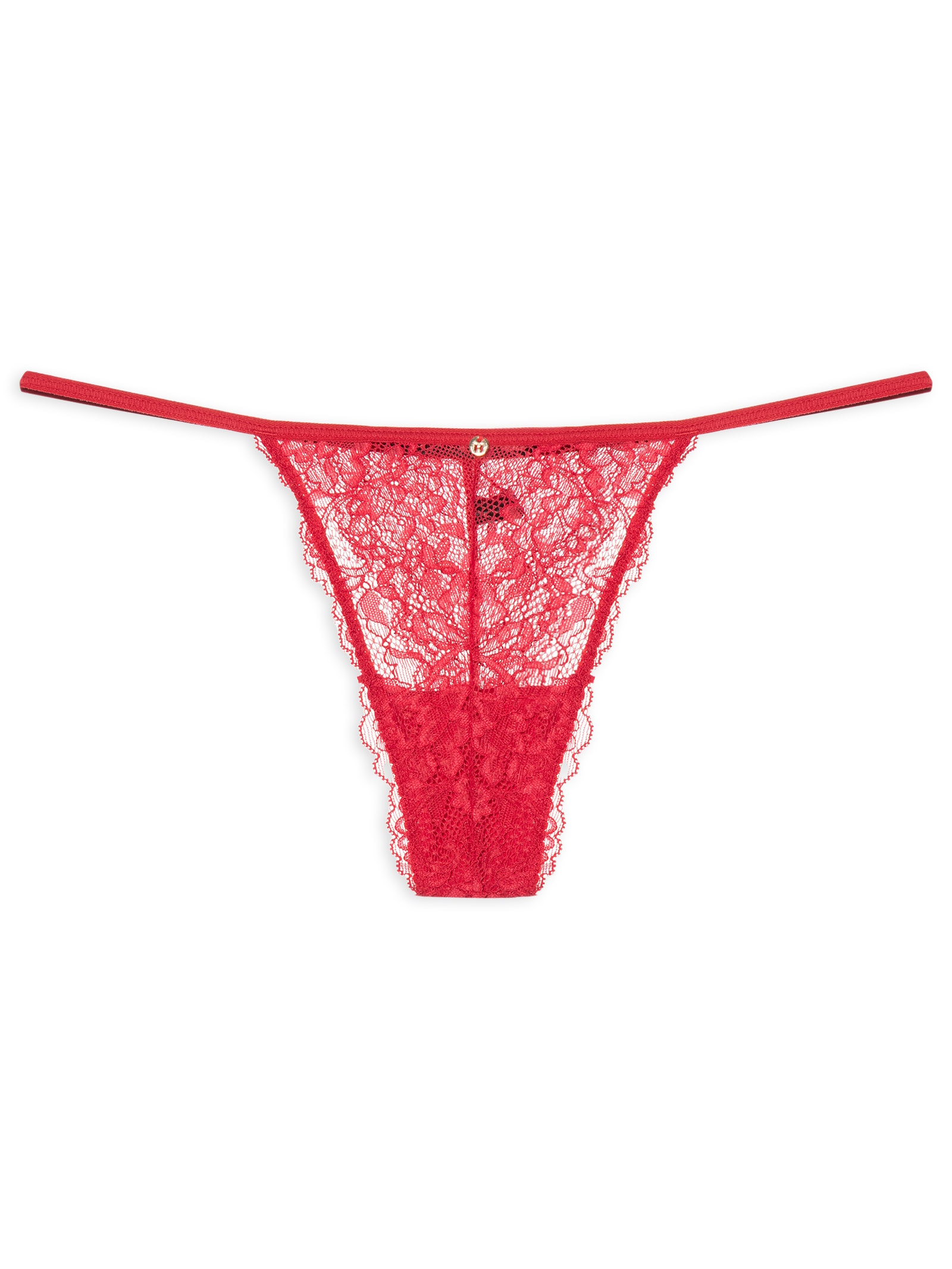 Calcinha String Fio Dental Em Renda Vermelho Hope