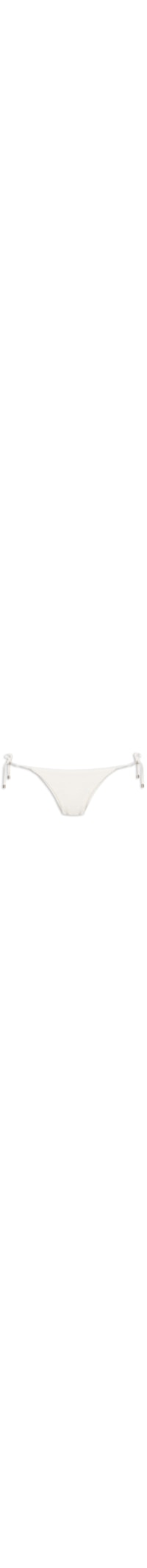 Calcinha Tanga Amarradinho Textura Liso - Branco