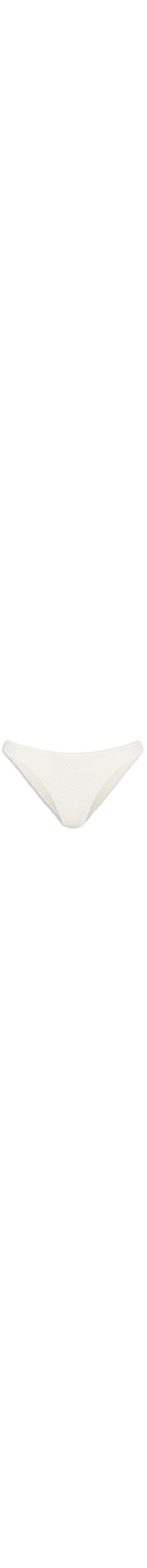 Calcinha Tanga Asa Delta Textura Lisa - Branco
