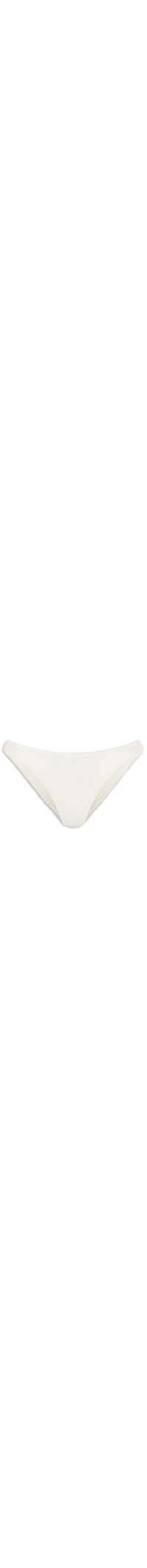 Calcinha Tanga Asa Delta Textura Lisa - Branco