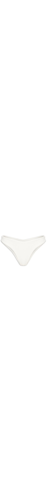 Calcinha Tanga Asa Delta Textura Liso - Branco