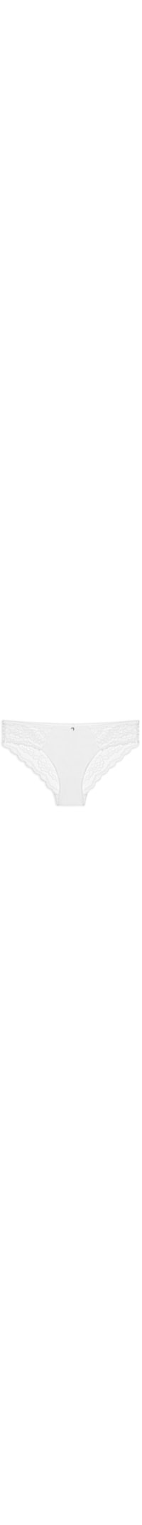 Calcinha Tanga Brasileira Com Renda - Branco