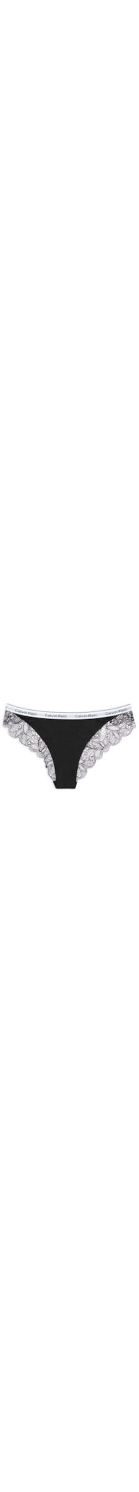 Calcinha Tanga Ck Modern Lace - Preto