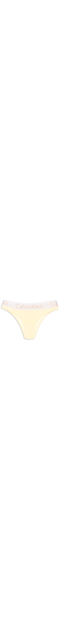 Calcinha Tanga Cotton Ck Reveillon - Amarelo