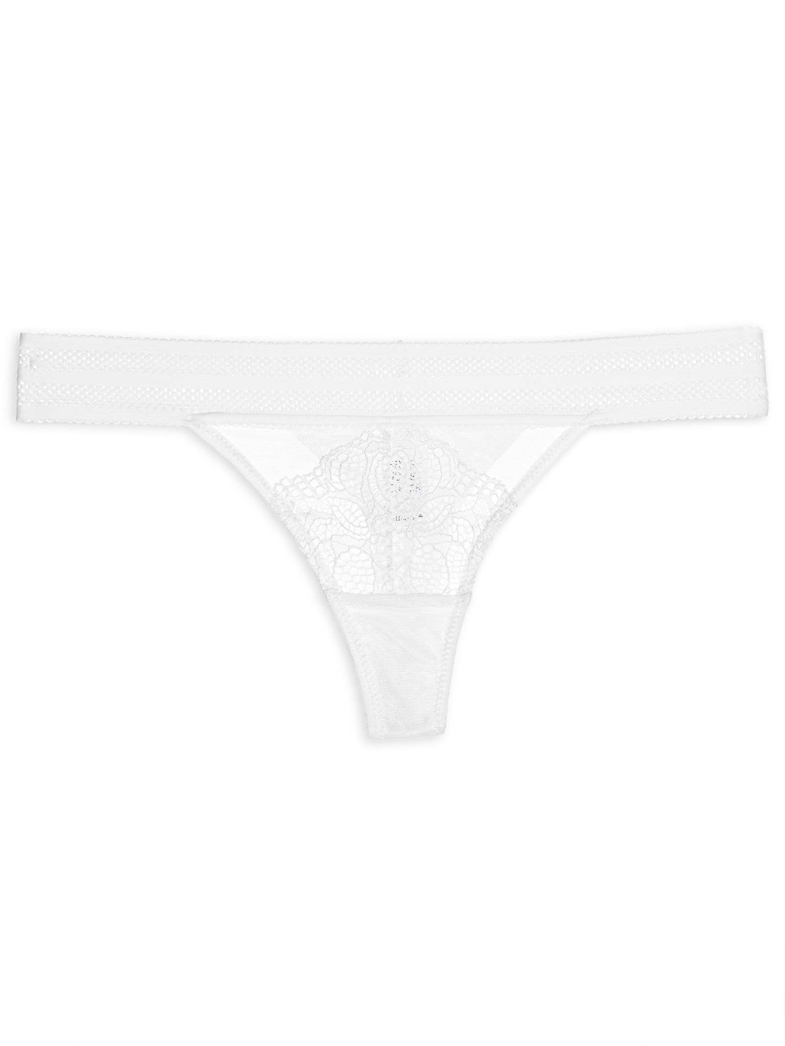 Calcinha Tanga Fio Branco Valisere