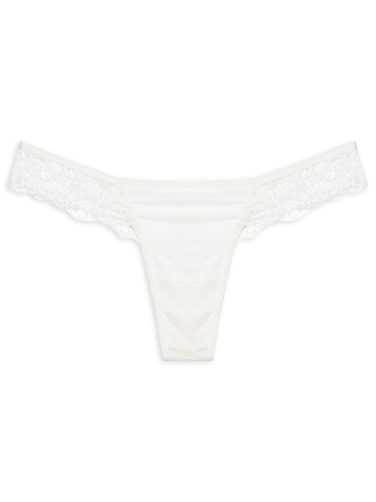Calcinha Tanga Fio Branco Valisere