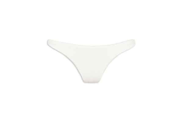 Calcinha Tanga Fio Duplo Lisa - Branco