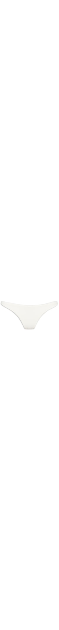 Calcinha Tanga Fio Duplo Lisa - Branco