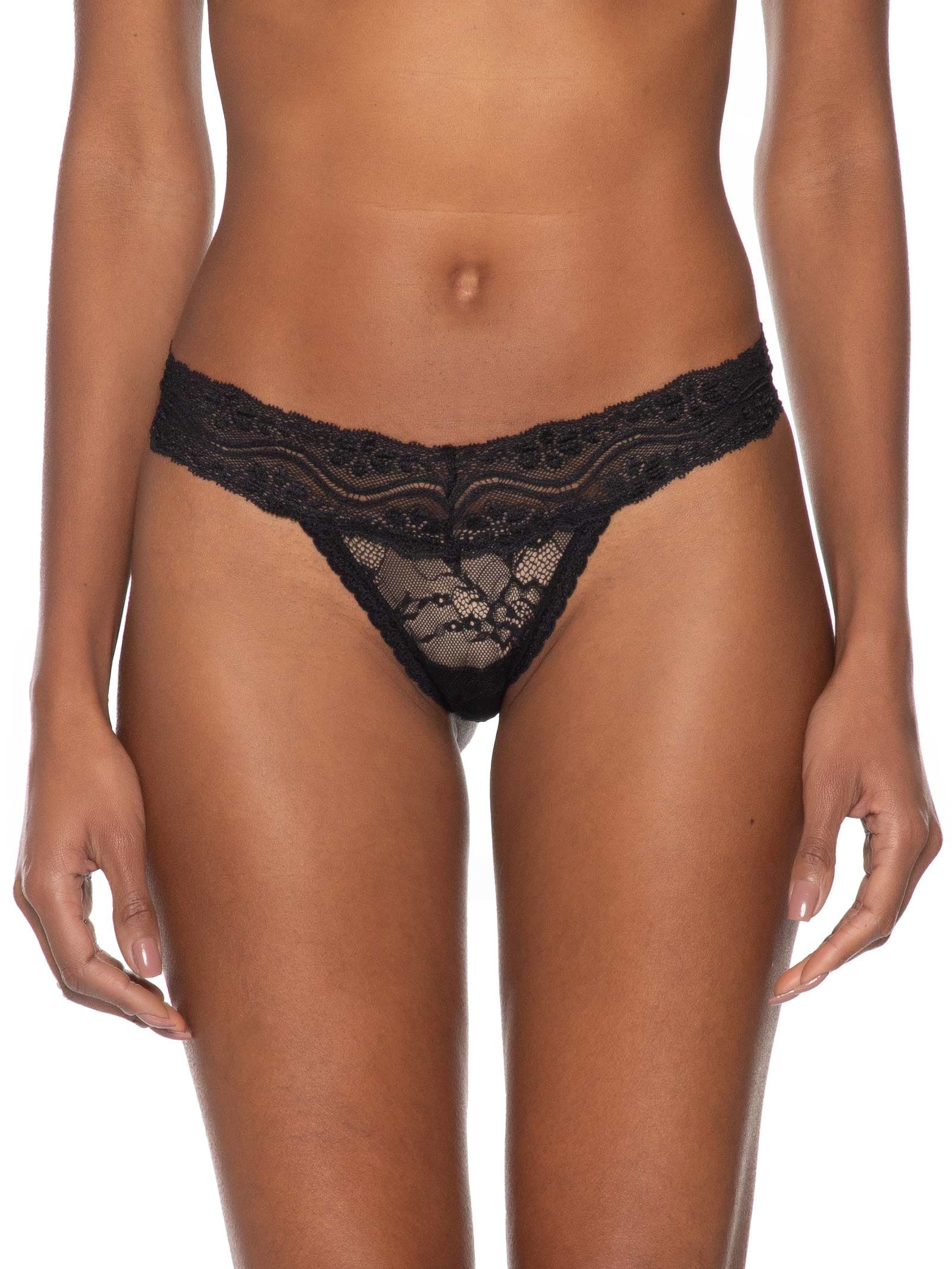 Calcinha Tanga Fio Leve Essencial Preto Valisere